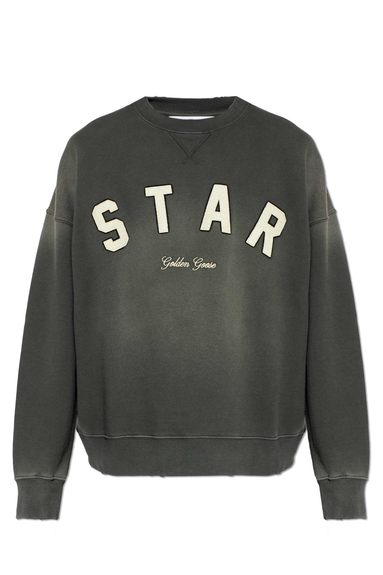 Golden Goose Bluza Z Logo, Mężczyźni, Szary