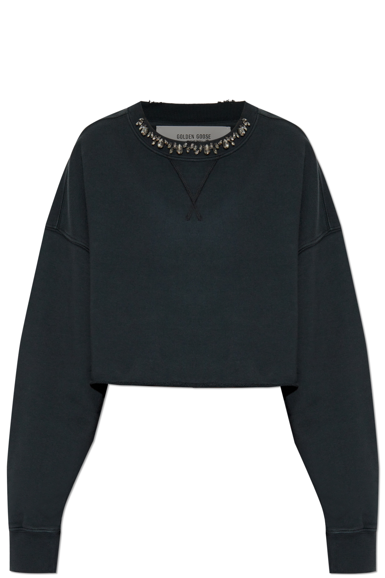 Golden Goose Bluza Z Logo, Kobiety, Czarny