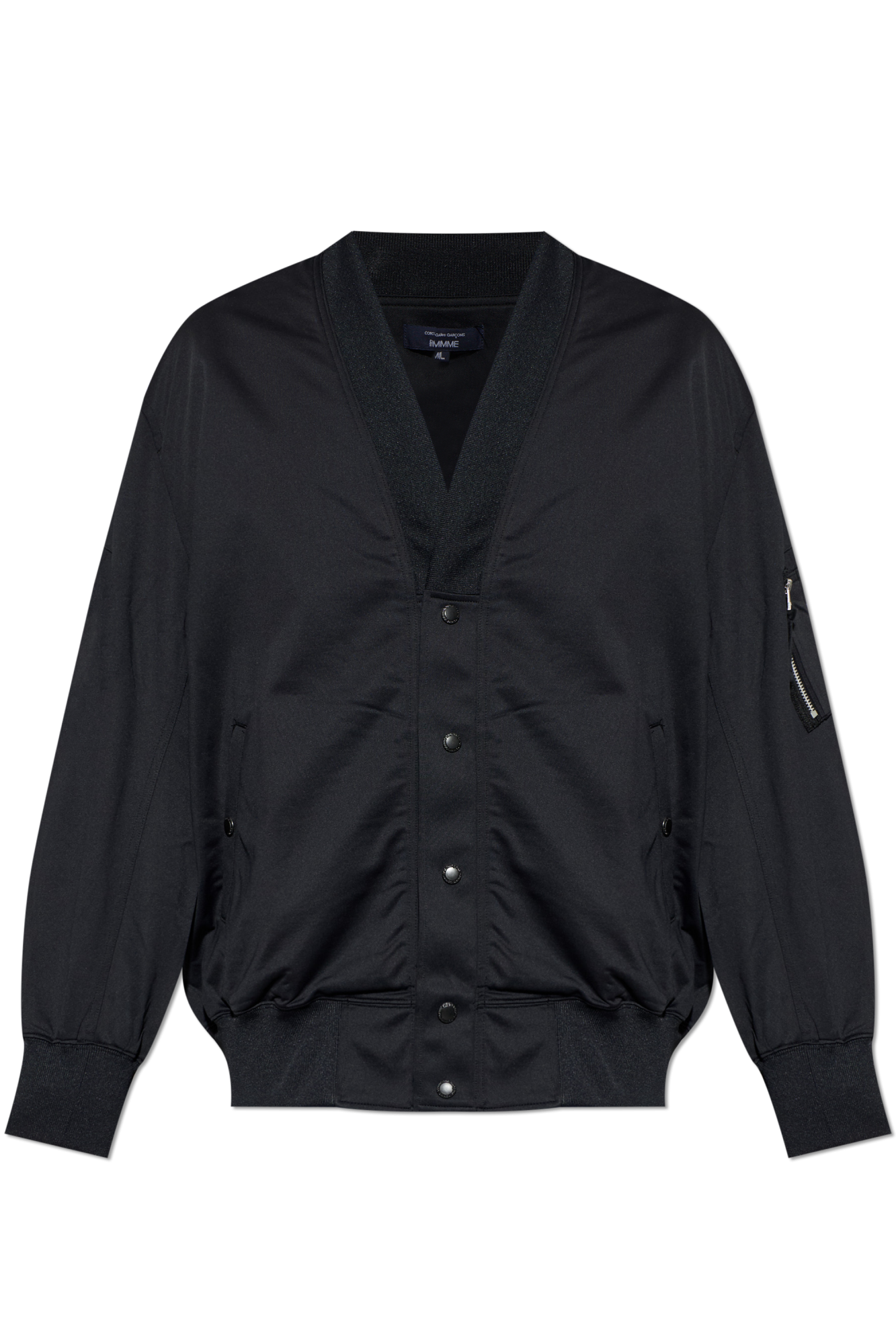 Comme Des Garçons Homme Plus Kurtka Z Zapięciem Na Zatrzaski, Mężczyźni, Czarny