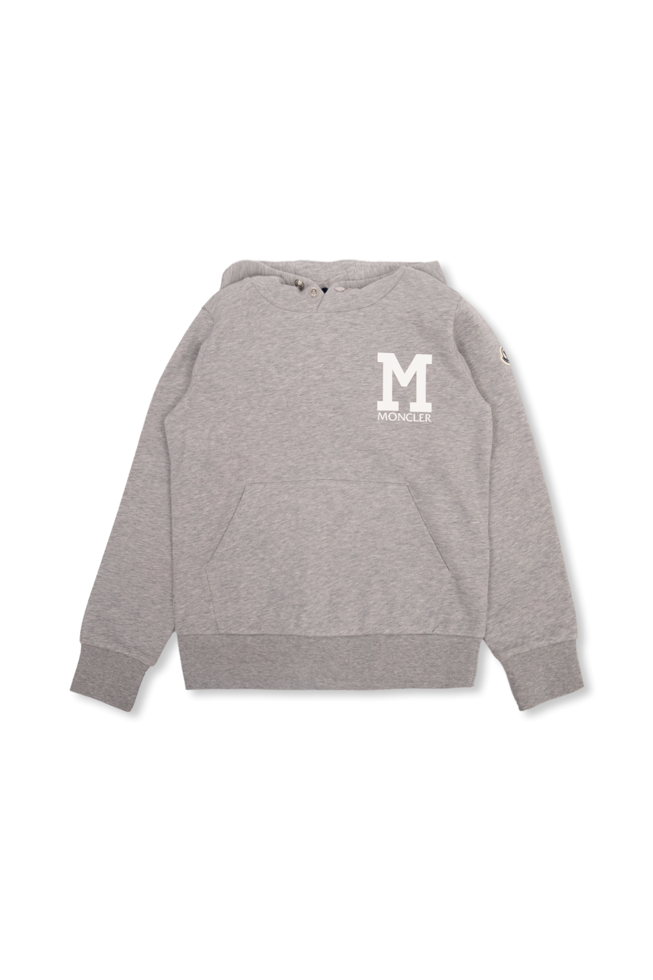 Moncler Enfant Bluza Z Logo, Unisex, Szary