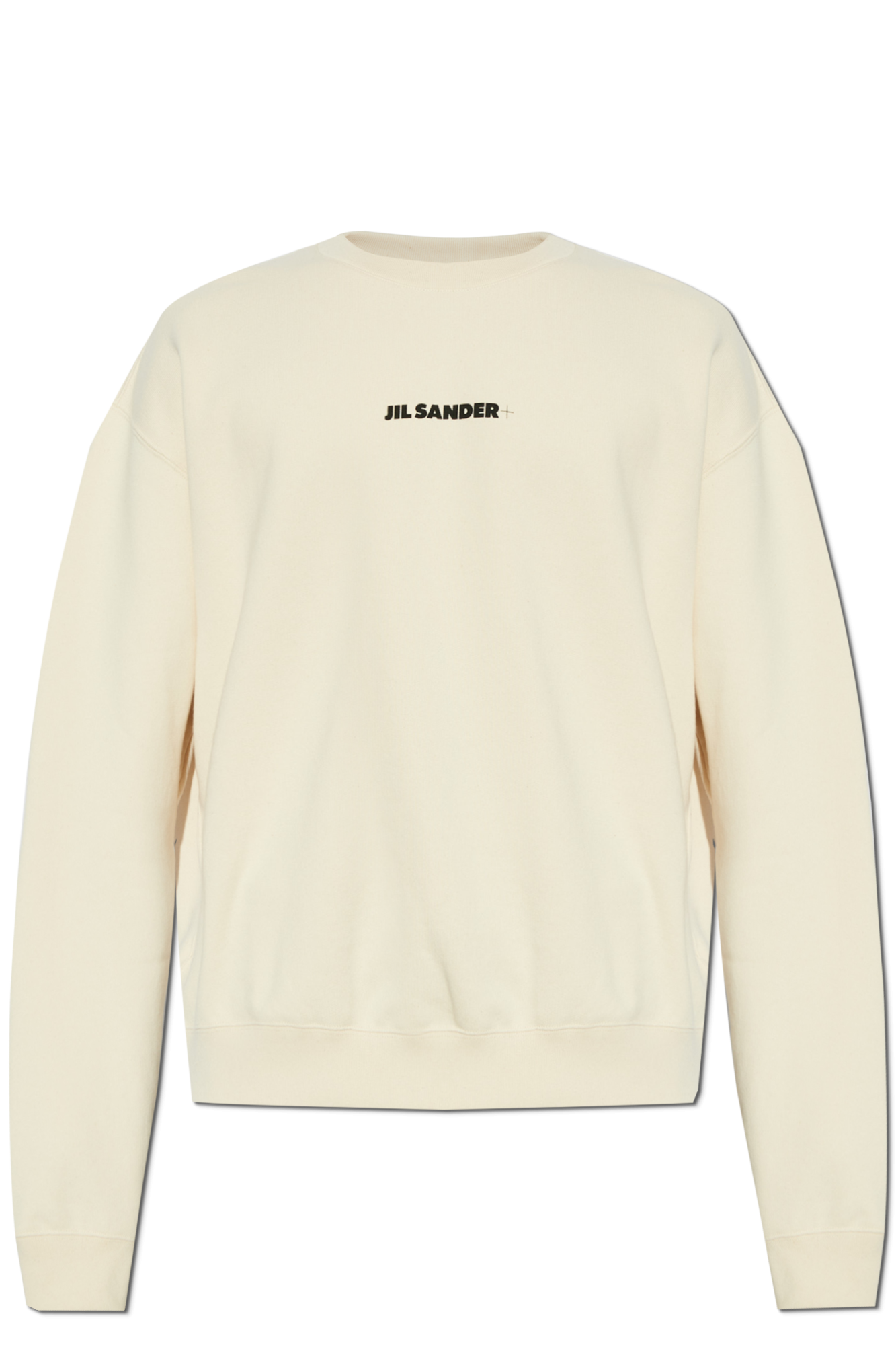 JIL SANDER+ Bluza Z Logo, Mężczyźni, Kremowy