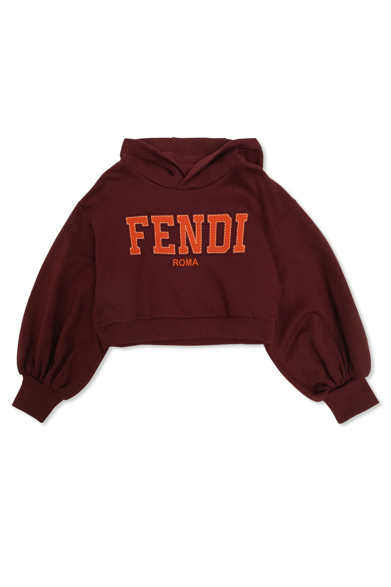 Fendi Kids Bluza Z Logo, Unisex, Bordo