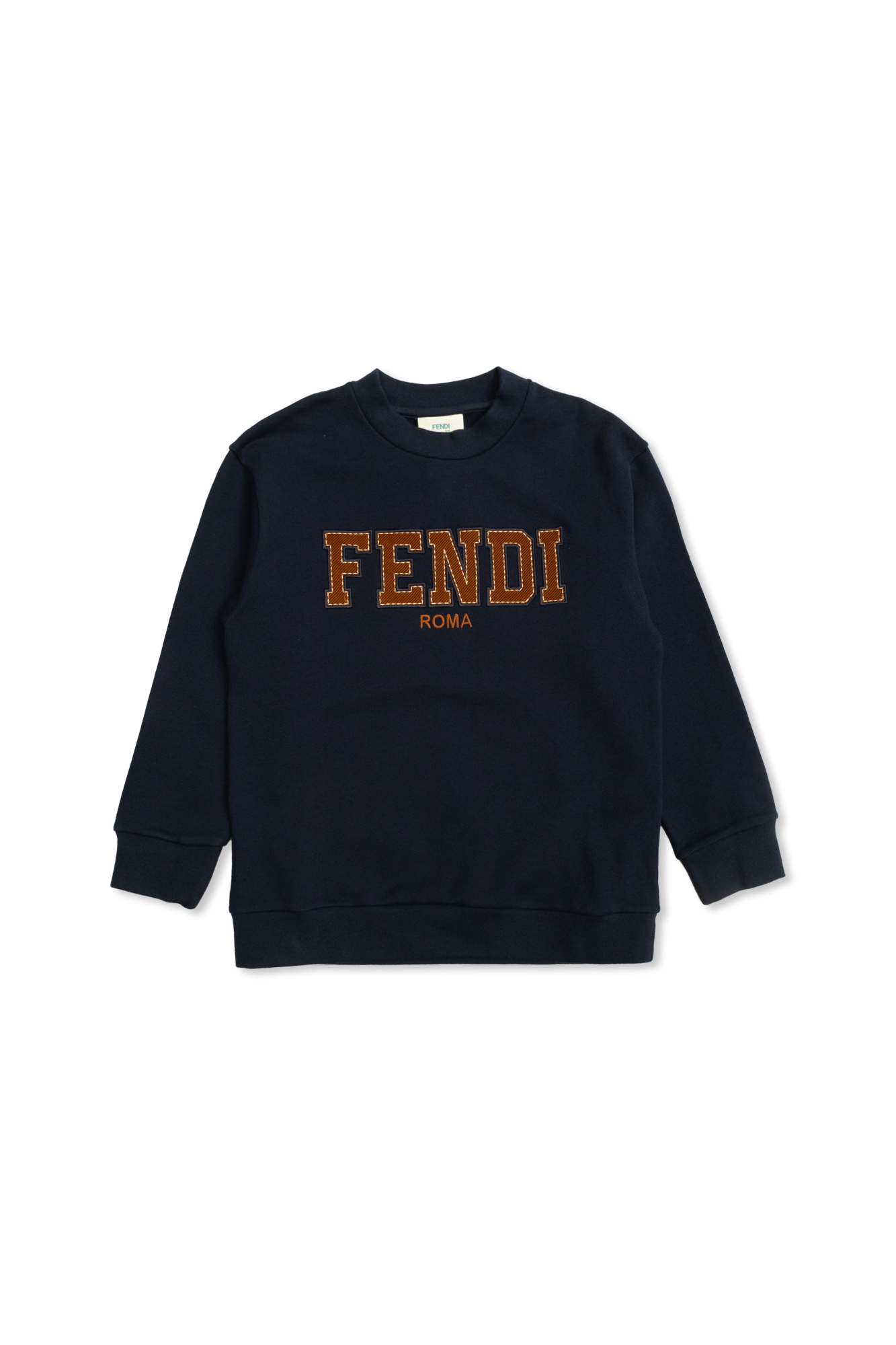 Fendi Kids Bluza Z Logo, Unisex, Granatowy