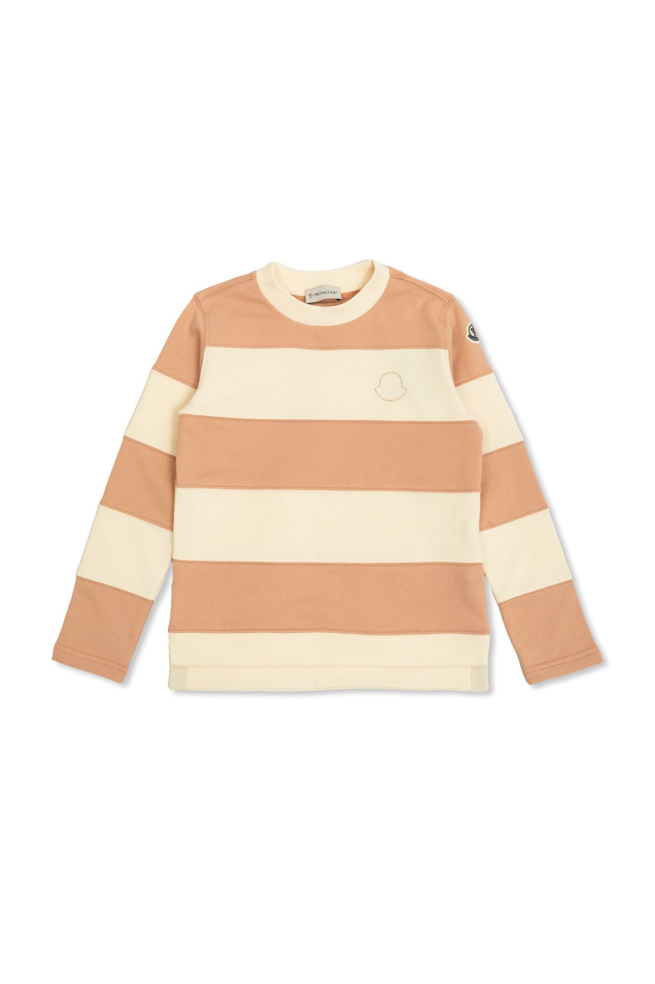 Moncler Enfant Bluza Ze Wzorem W Pasy, Unisex, Różowy