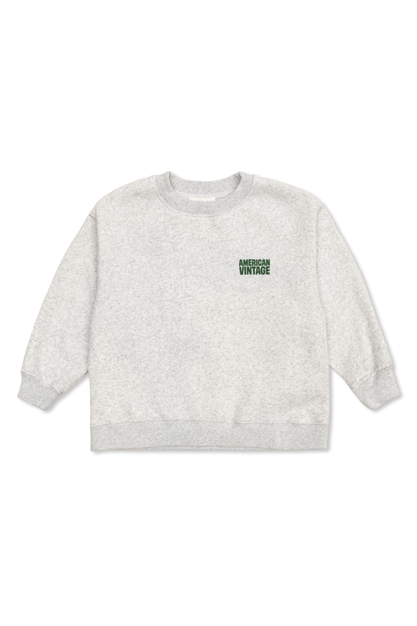 American Vintage Kids Bluza Z Logo, Unisex, Szary