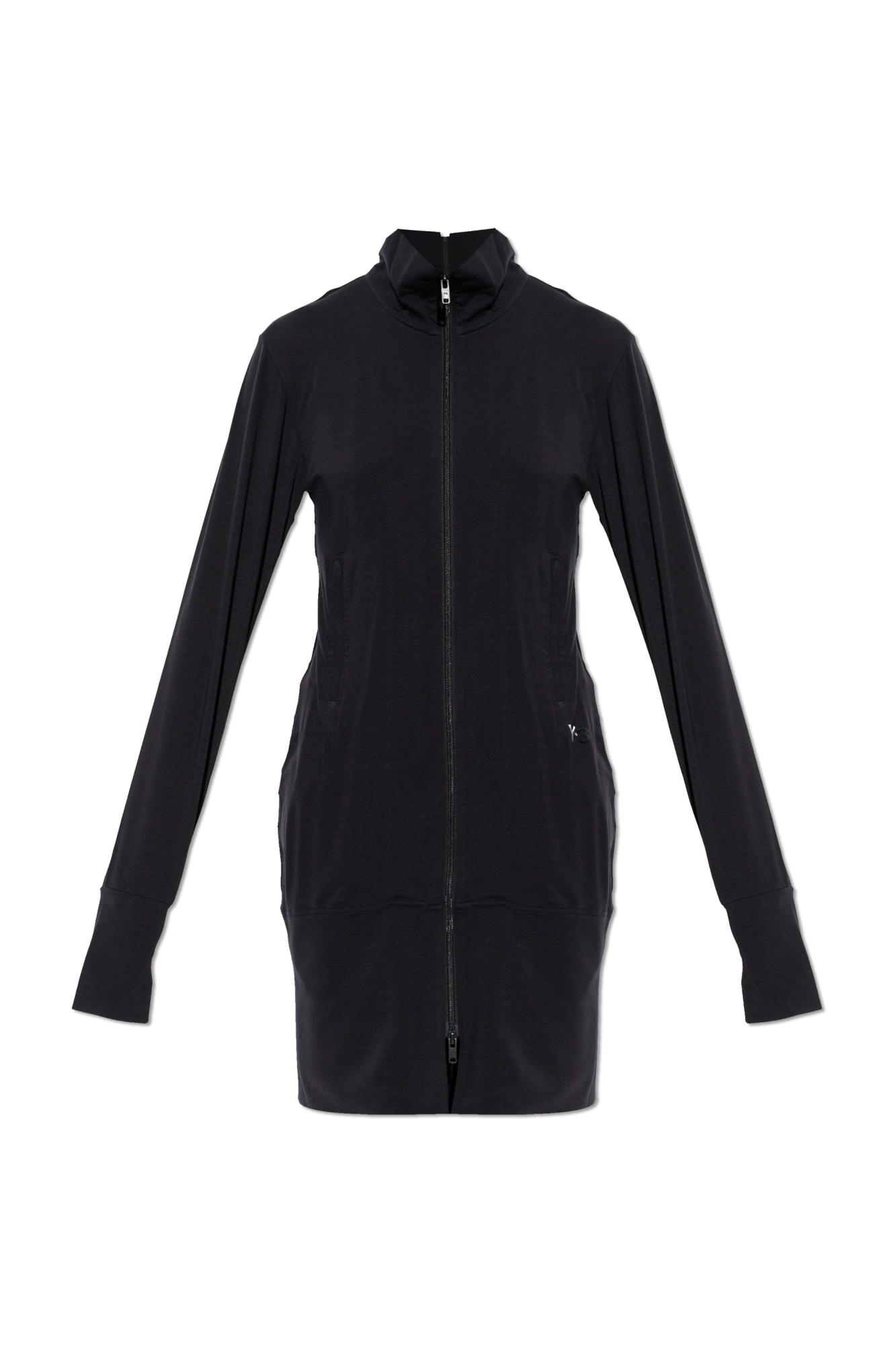 Y-3 Długa Bluza Ze Stójką, Kobiety, Czarny