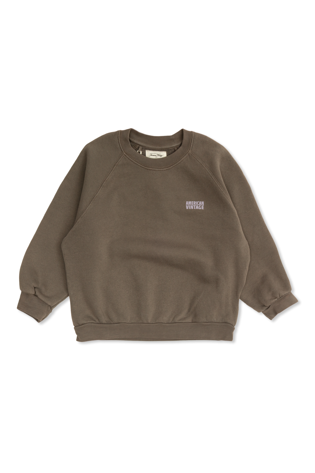 American Vintage Kids Bluza Z Nadrukowanym Logo, Unisex, Brązowy