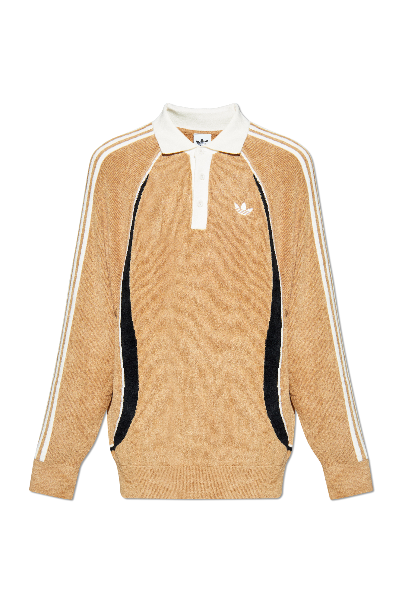 ADIDAS Originals Polo Z Wyszytym Logo, Mężczyźni, Beżowy