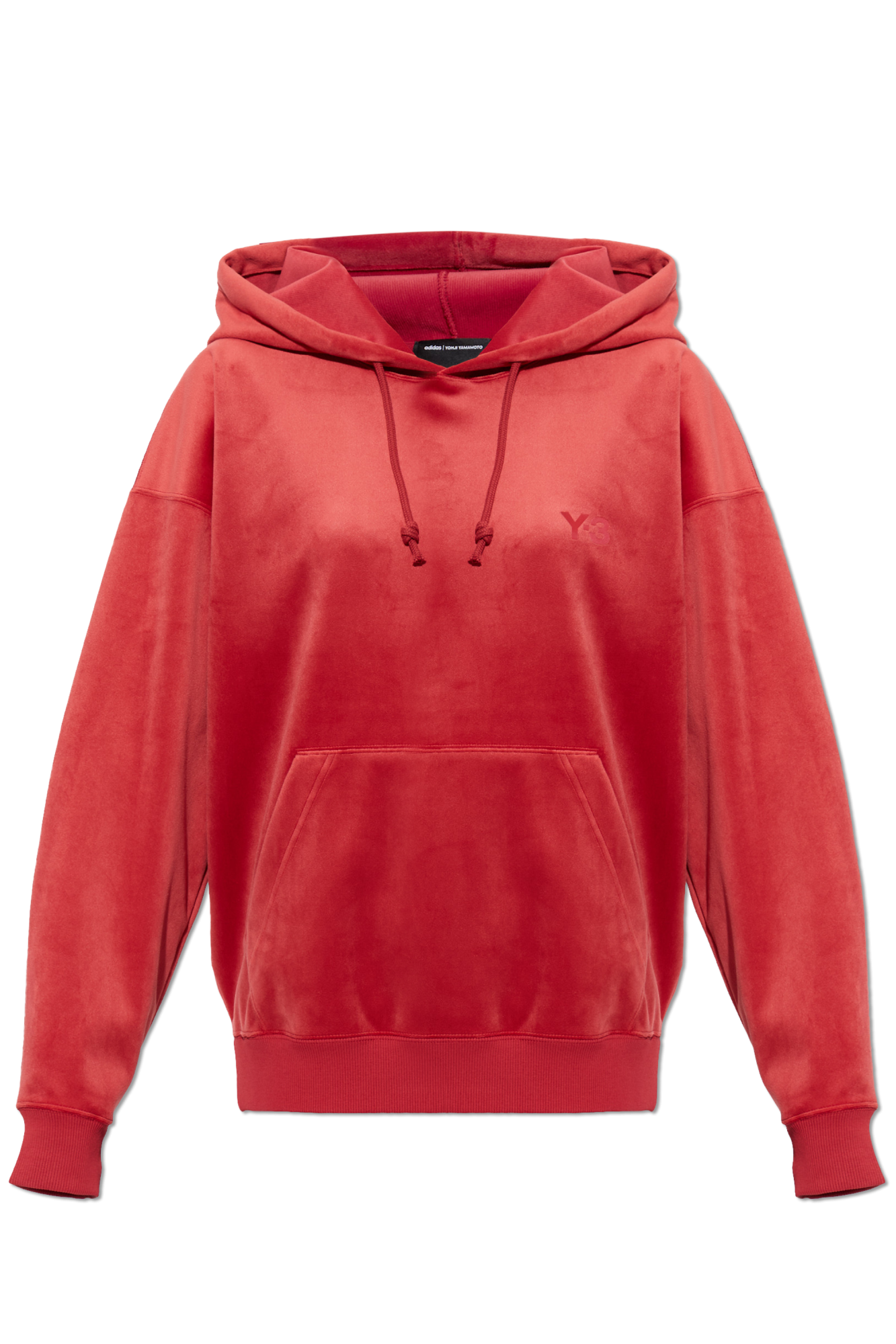 Y-3 Bluza Z Logo, Kobiety, Czerwony