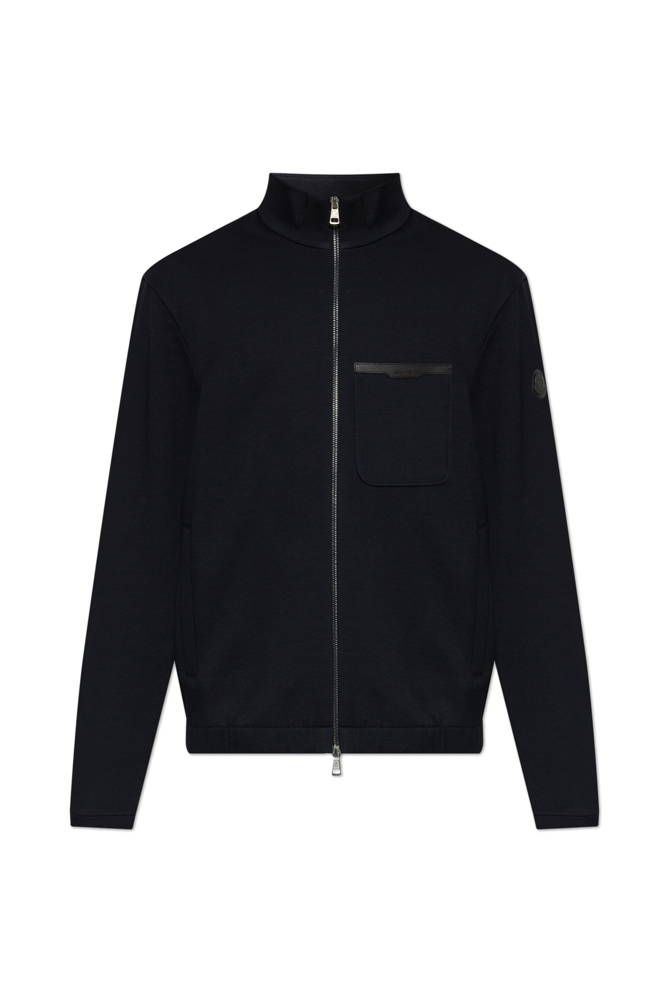 Moncler Bluza Z Naszywką Logo, Mężczyźni, Czarny