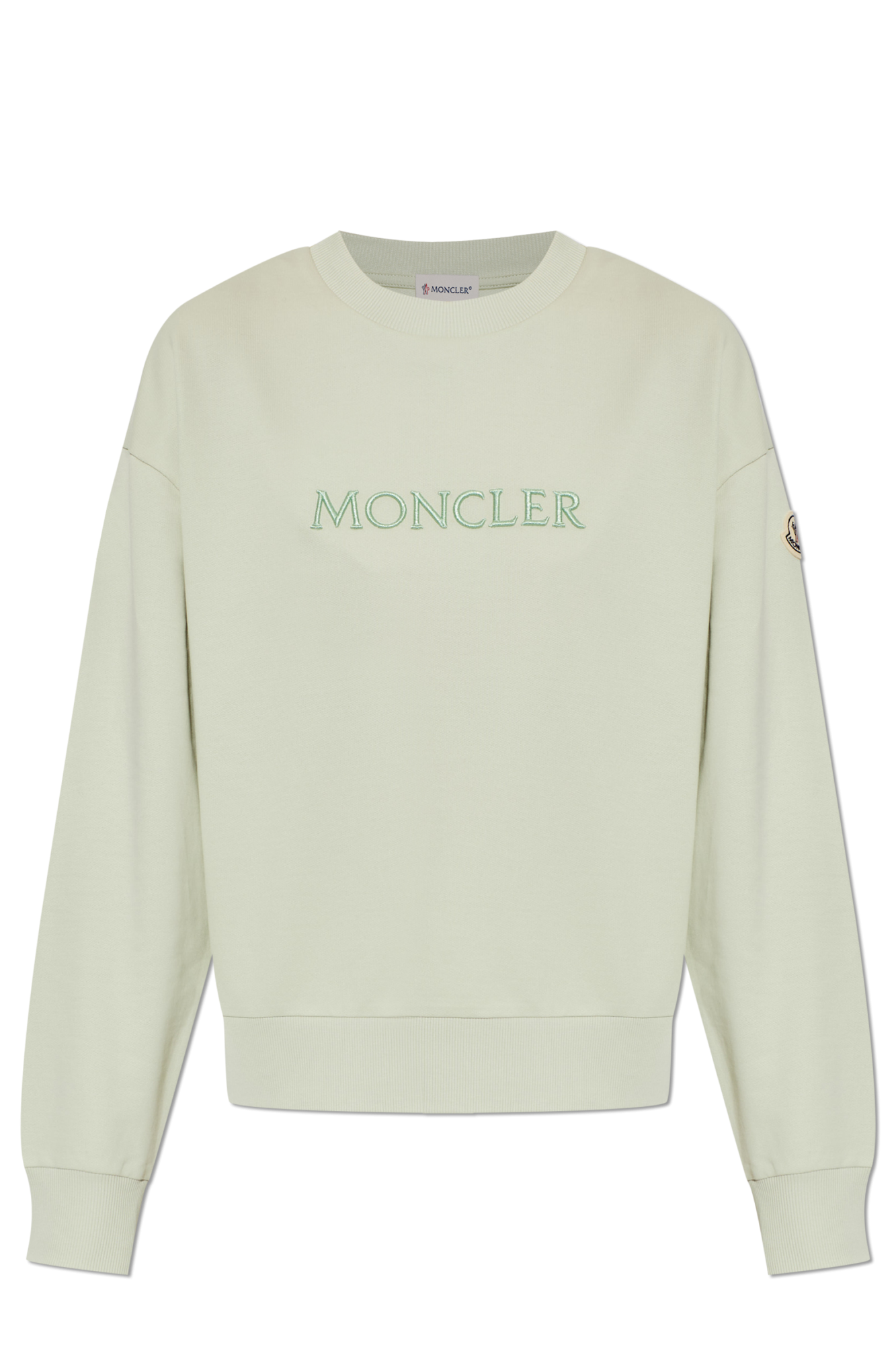 Moncler Bluza Z Logo, Kobiety, Zielony