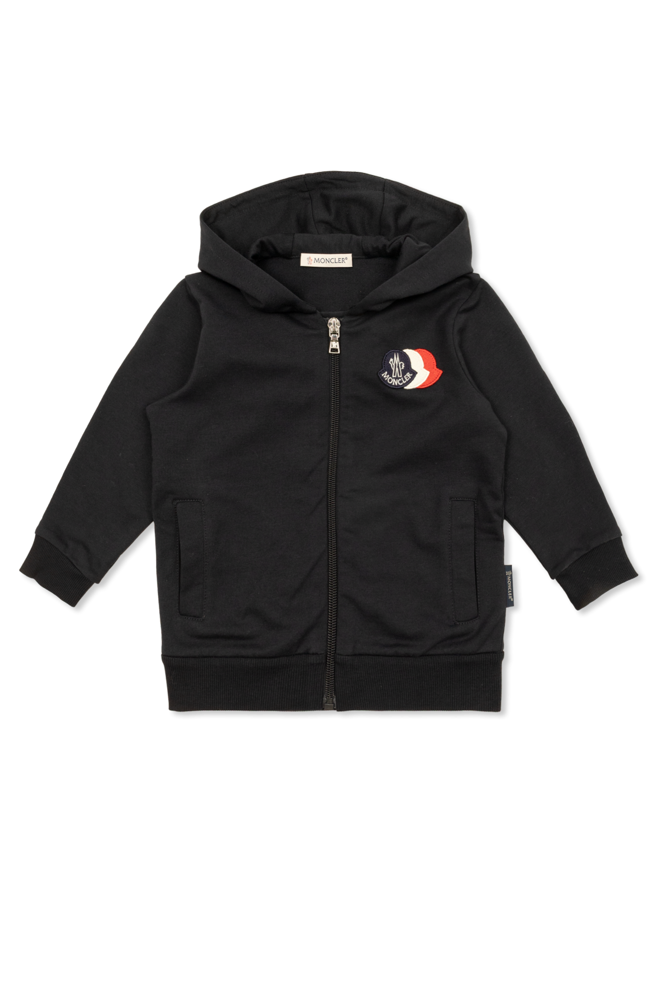 Moncler Enfant Bluza Z Logo, Unisex, Czarny