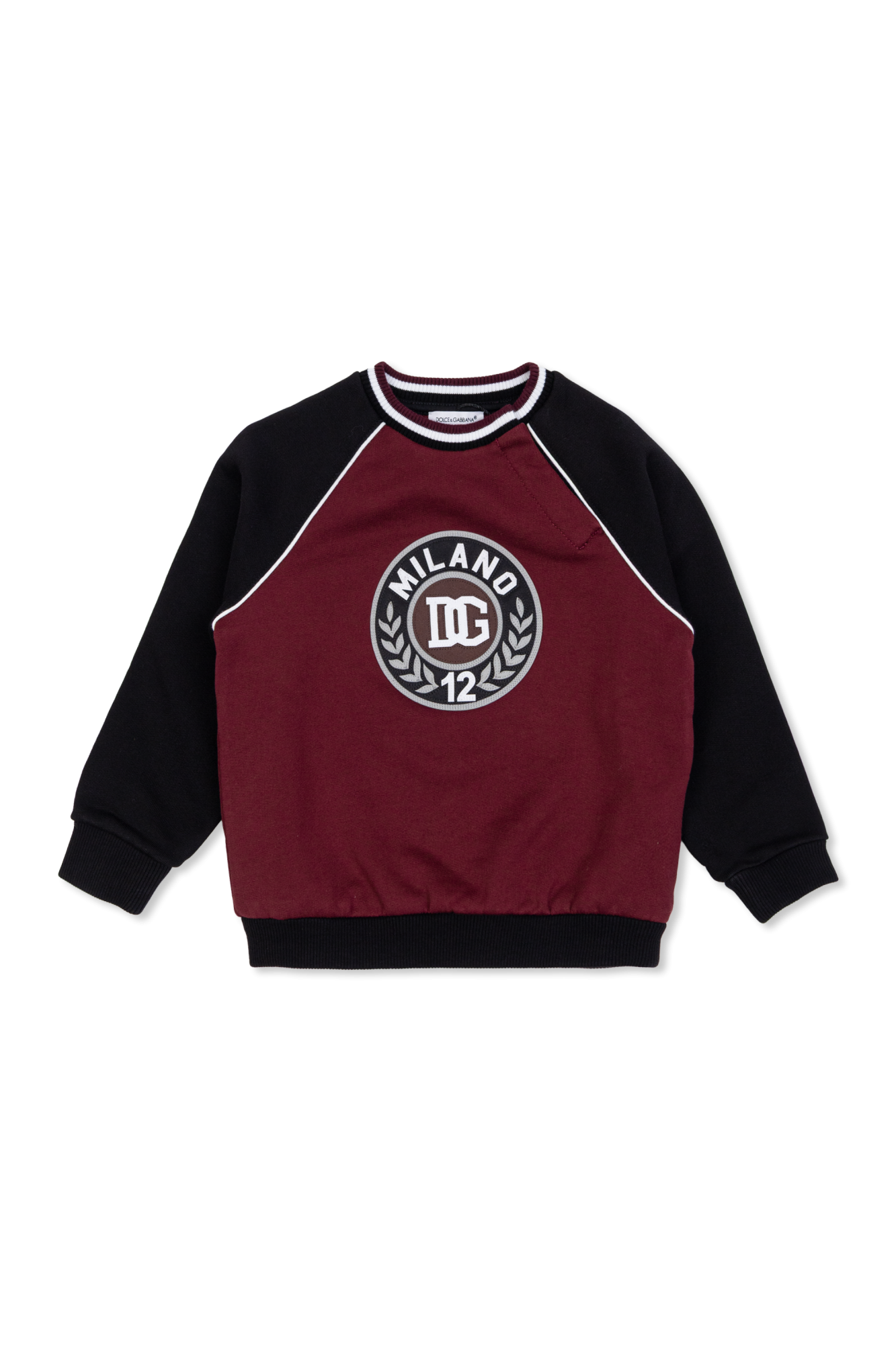 Dolce & Gabbana Kids Bluza Z Logo, Unisex, Bordo