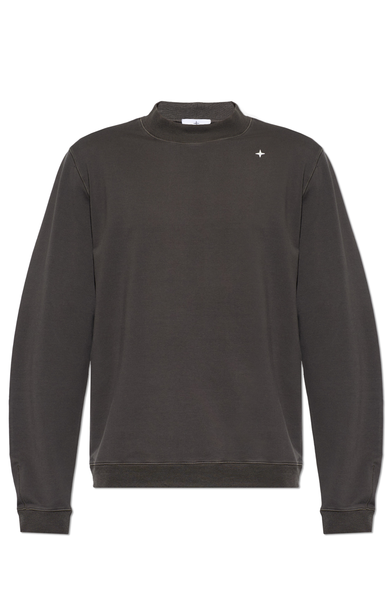Stone Island Bluza Z Wyszytym Logo, Mężczyźni, Szary