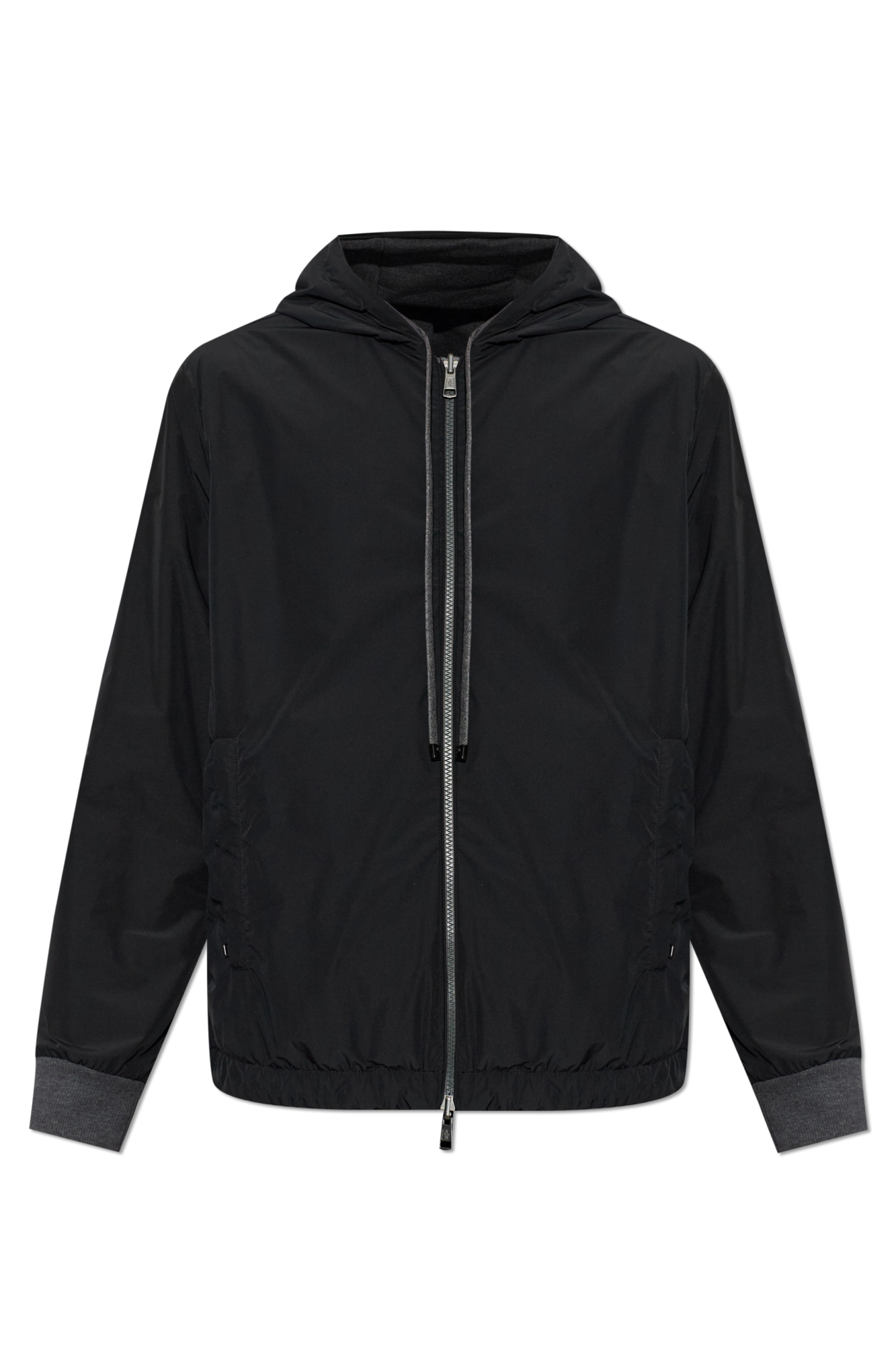 Moncler Dwustronna Kurtka, Mężczyźni, Czarny