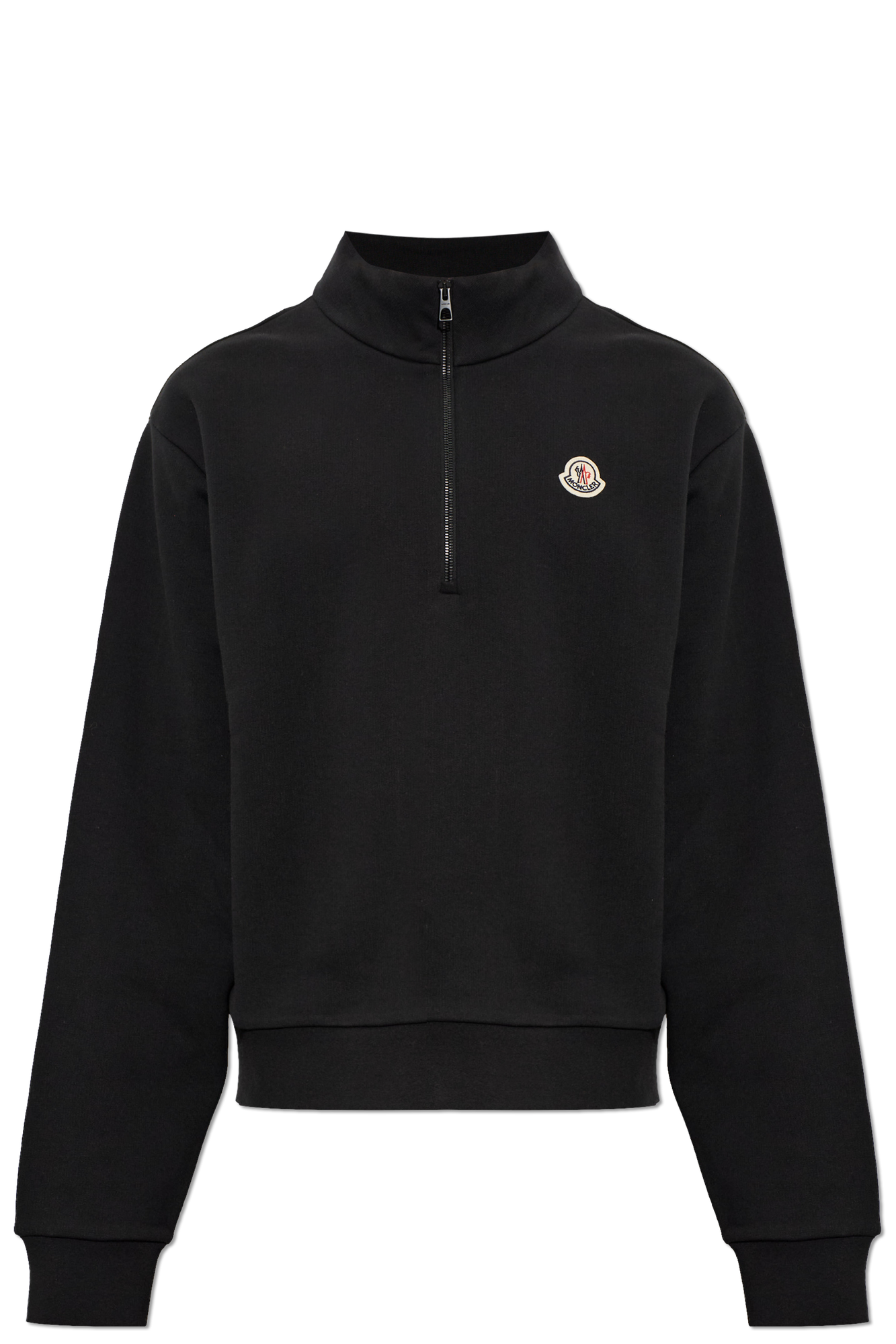 Moncler Bluza Z Naszywką Logo, Mężczyźni, Czarny