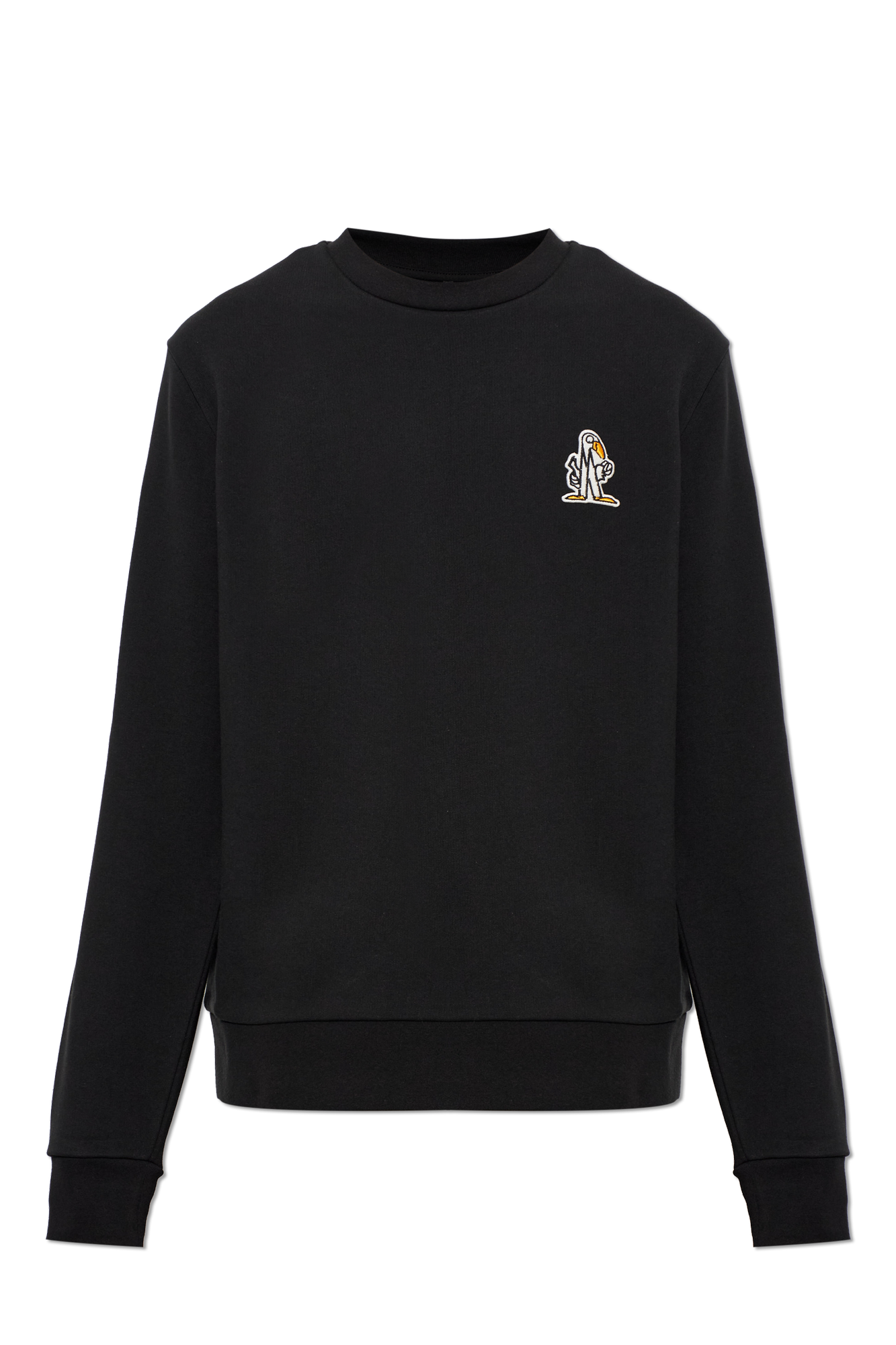 Moncler Bluza Z Naszywką, Mężczyźni, Czarny