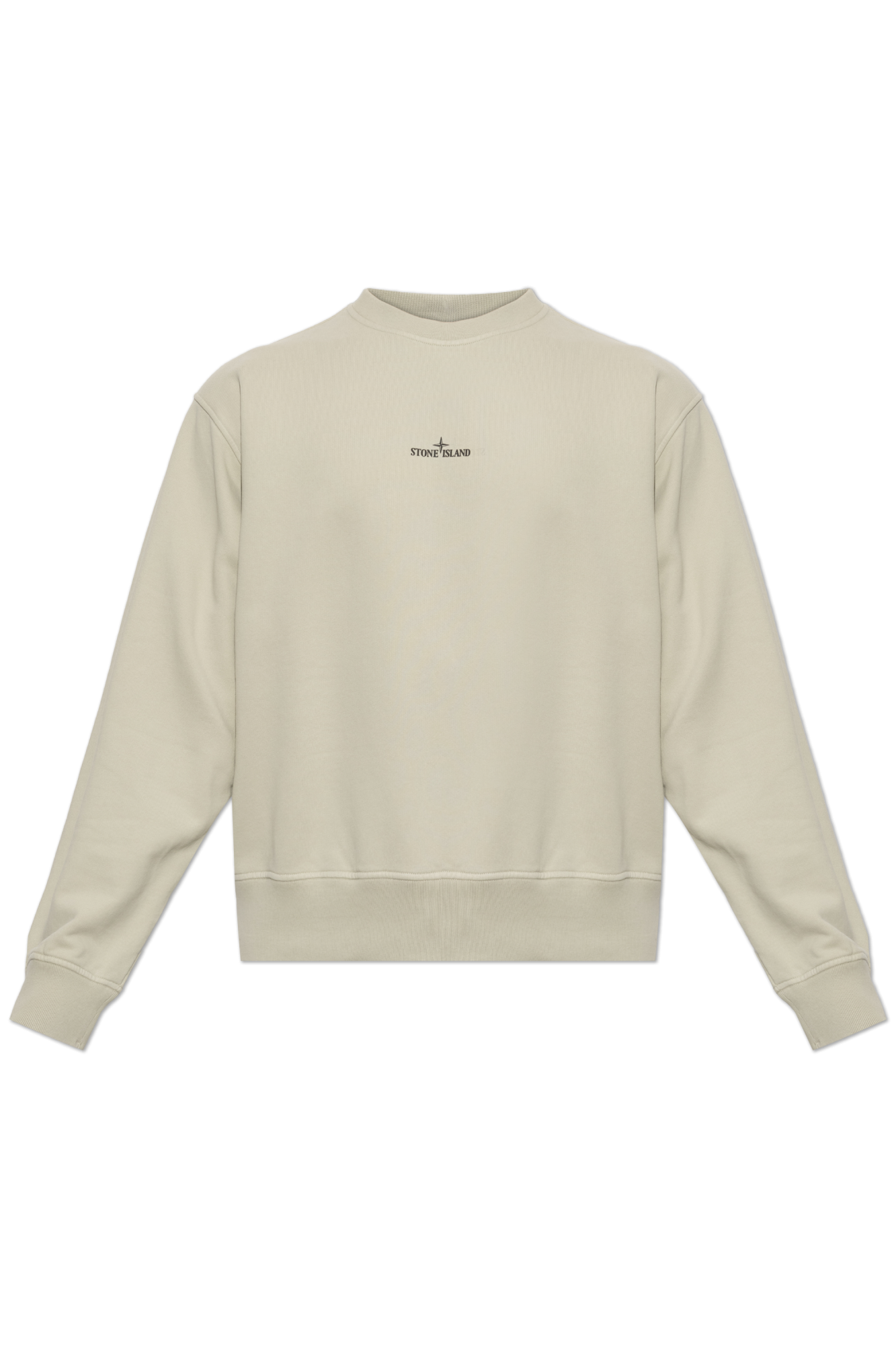 Stone Island Bluza Z Nadrukowanym Logo, Mężczyźni, Kremowy