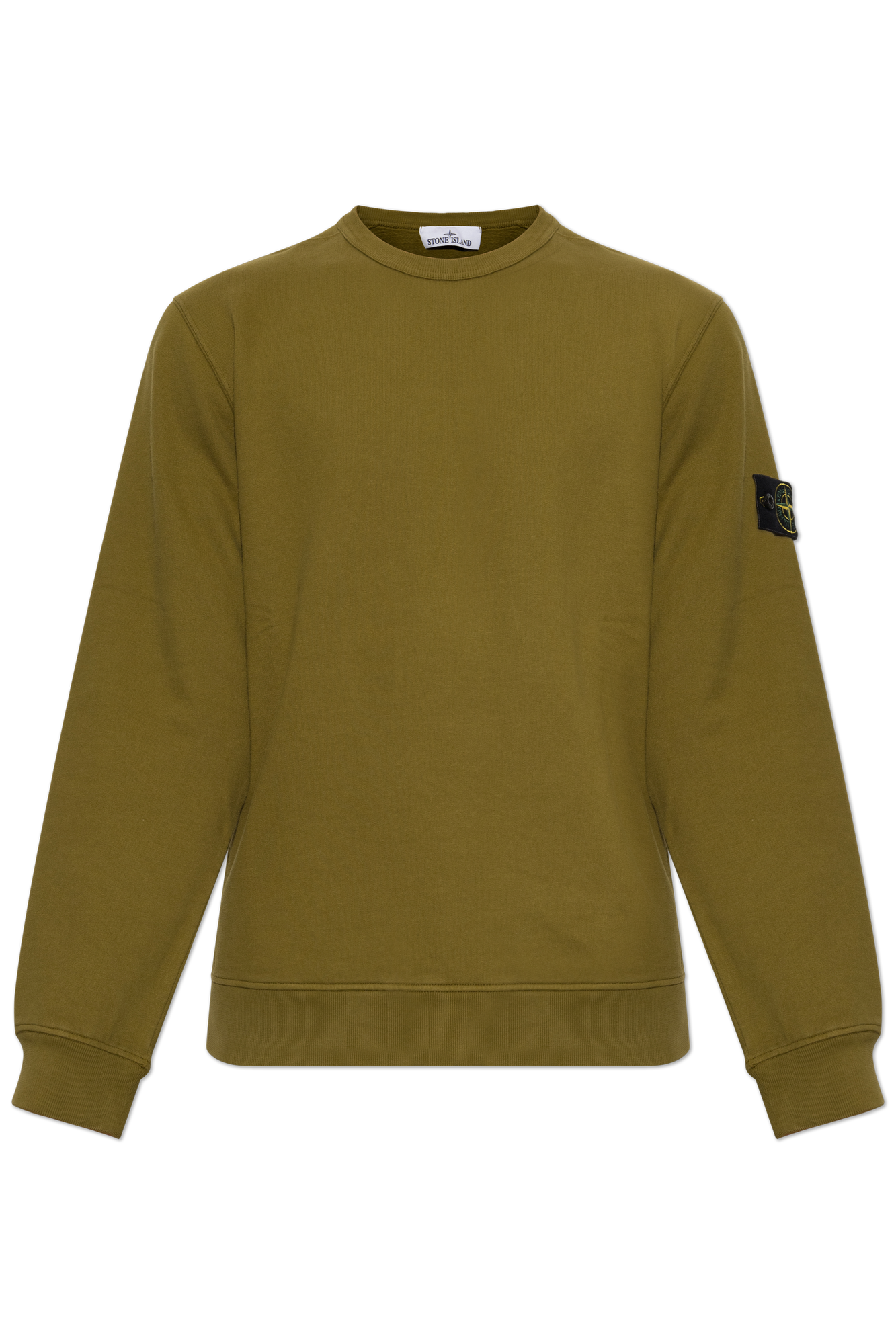 Stone Island Bluza Z Naszywką Logo, Mężczyźni, Zielony