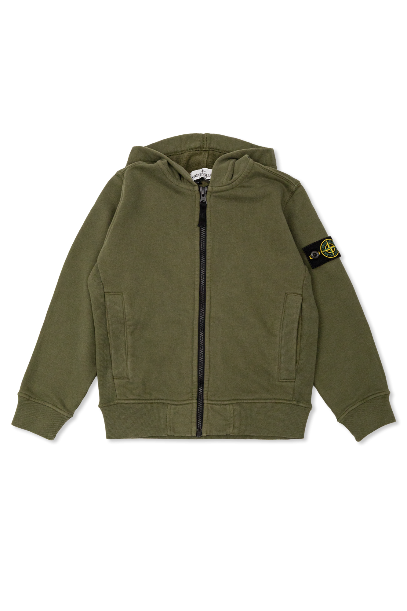 Stone Island Junior Bluza Z Kapturem, Unisex, Zielony