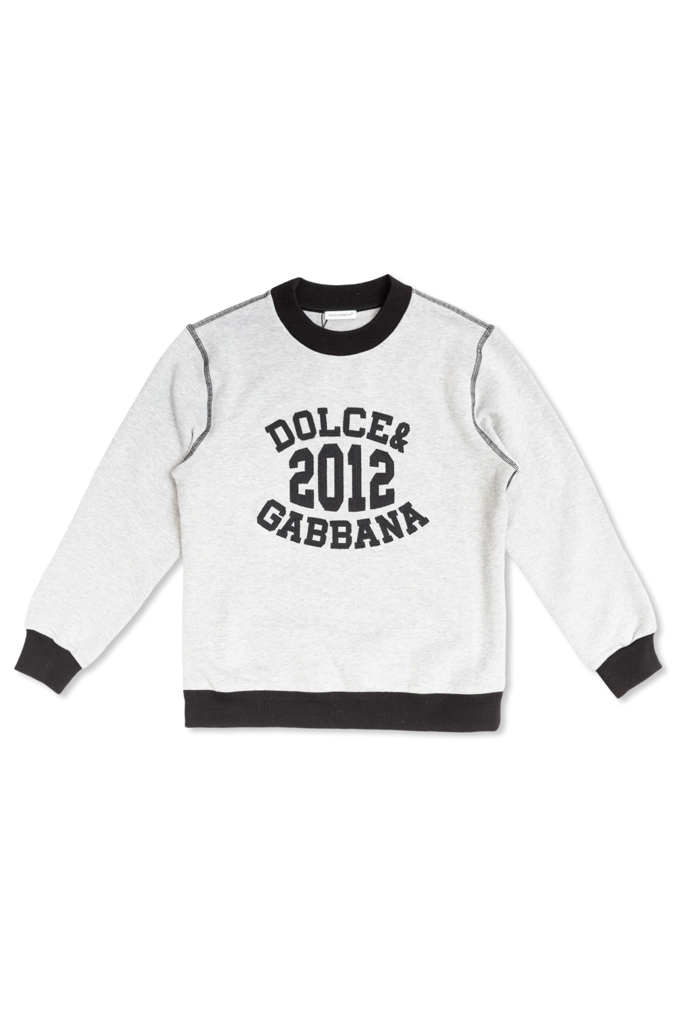 Dolce & Gabbana Kids Bluza Z Logo, Unisex, Szary