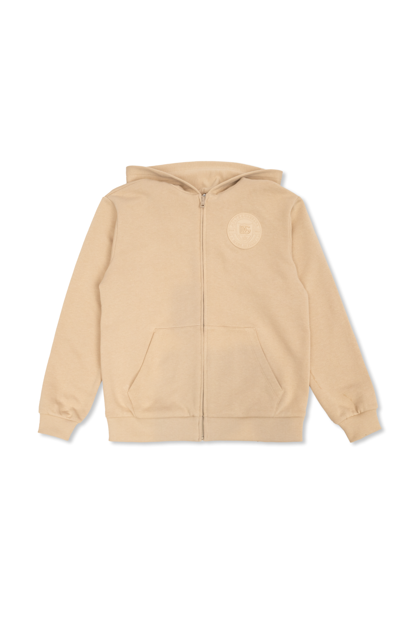 Dolce & Gabbana Kids Bluza Z Kapturem, Unisex, Beżowy