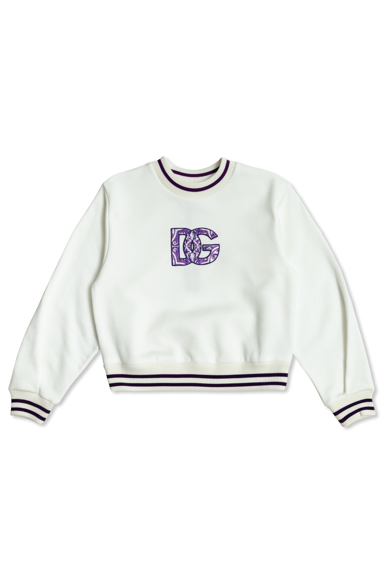 Dolce & Gabbana Kids Bluza Z Logo, Unisex, Biały