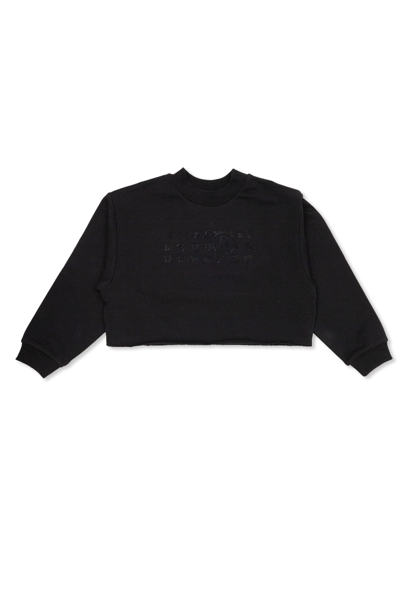 MM6 Maison Margiela Kids Bluza Z Połyskującymi Aplikacjami, Unisex, Czarny