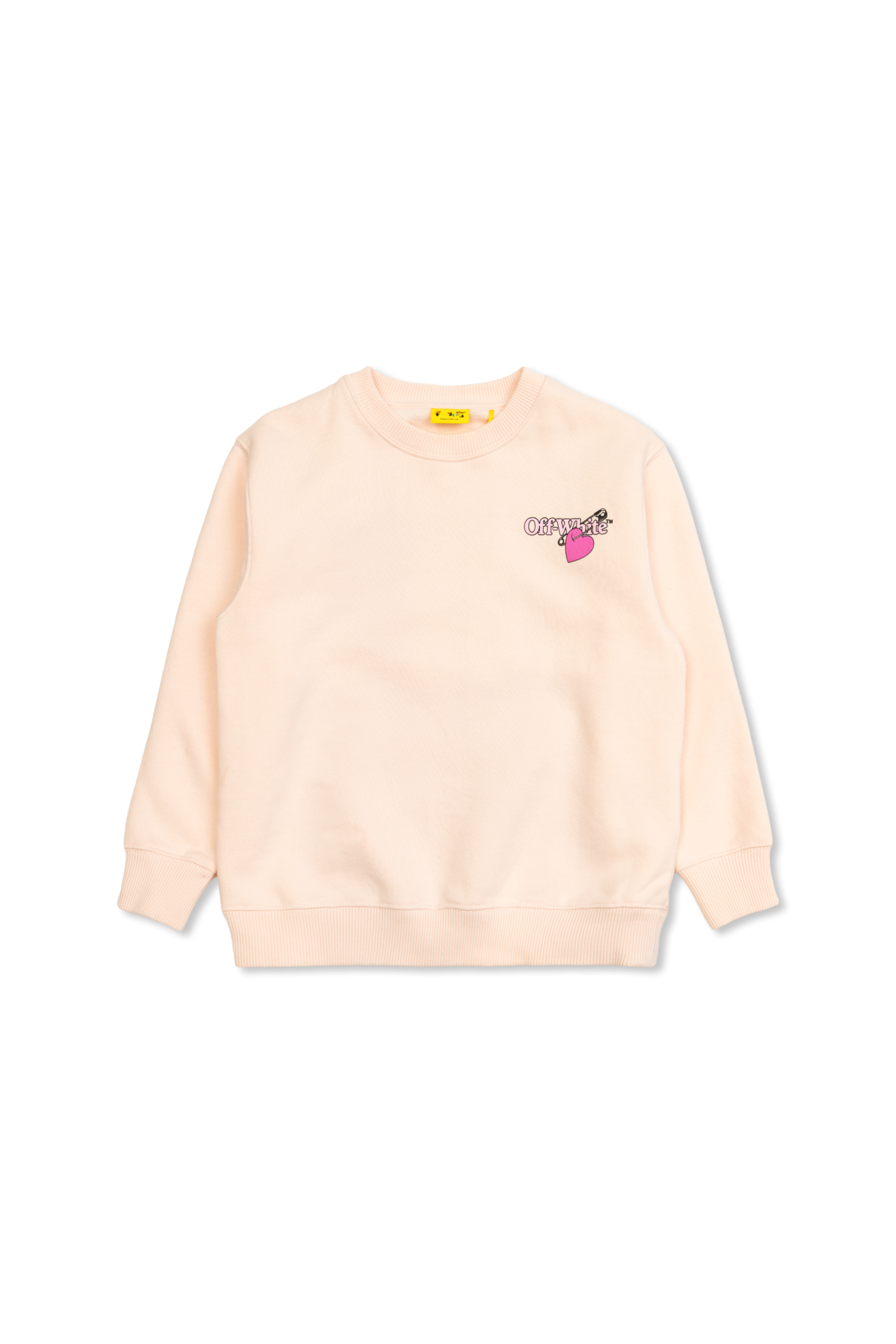 Off-White Kids Bluza Z Logo, Unisex, Kremowy