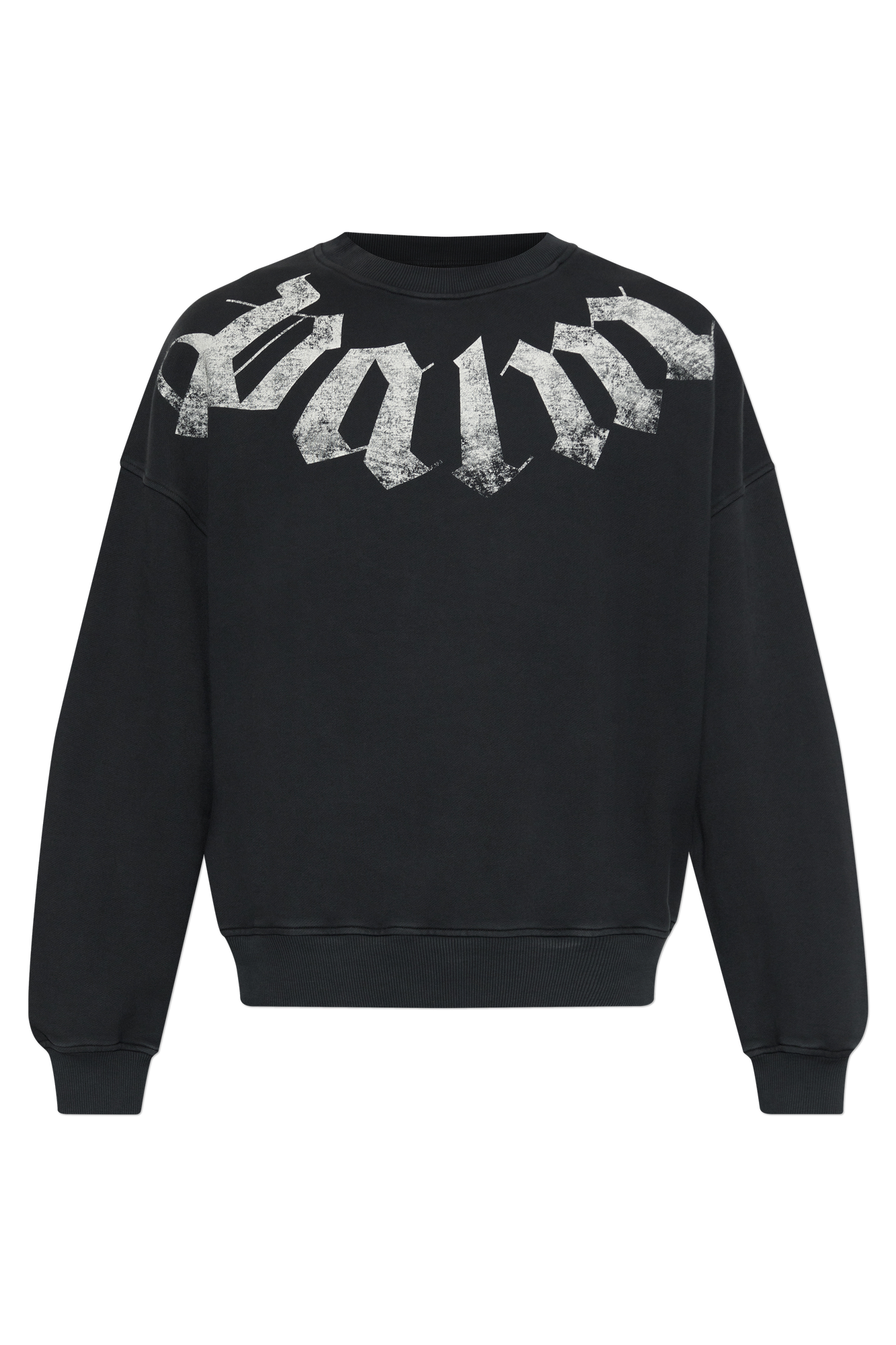 Palm Angels Bawełniana Bluza Z Nadrukiem, Mężczyźni, Czarny