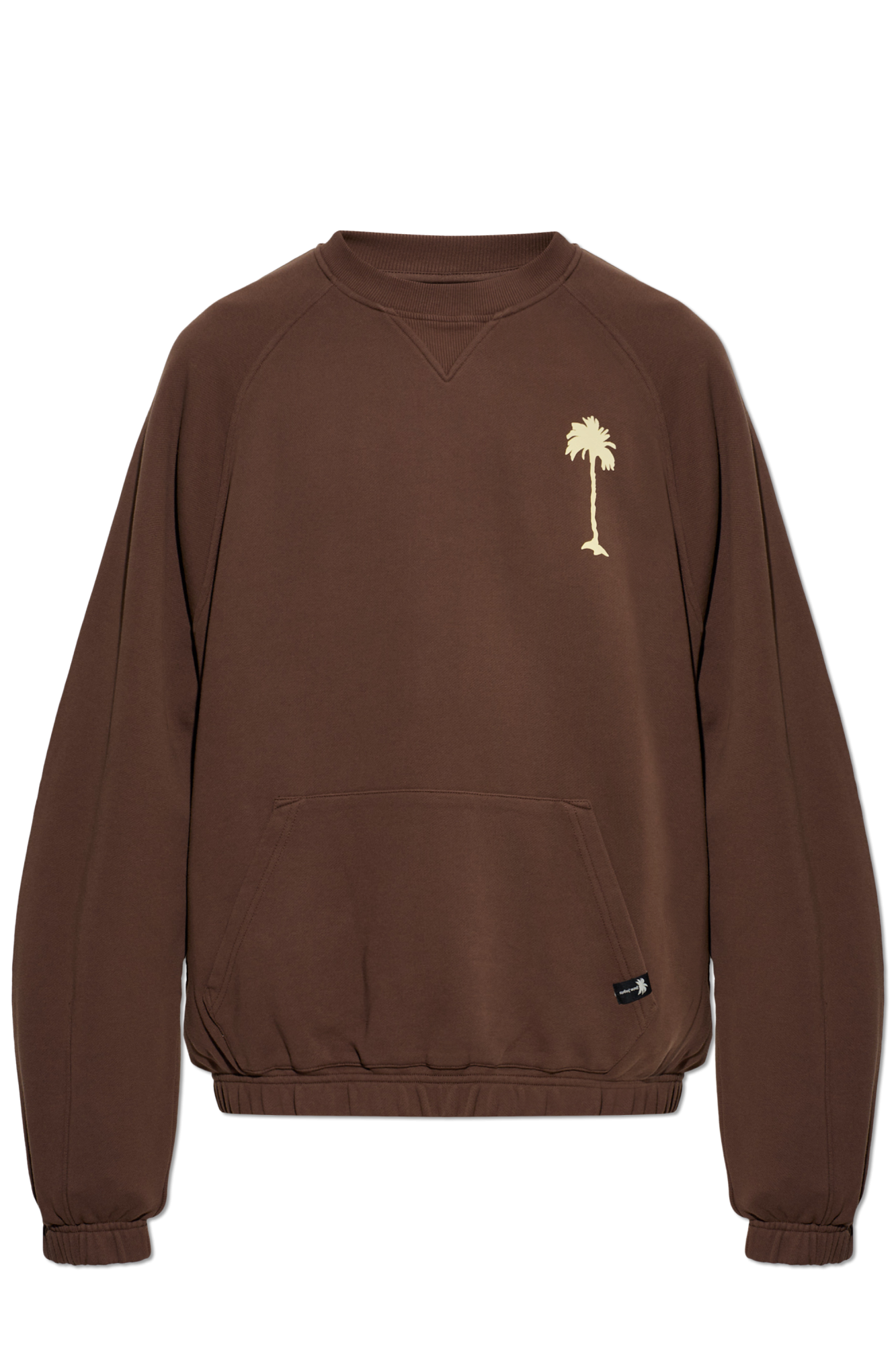 Palm Angels Bluza Z Nadrukiem, Mężczyźni, Brązowy
