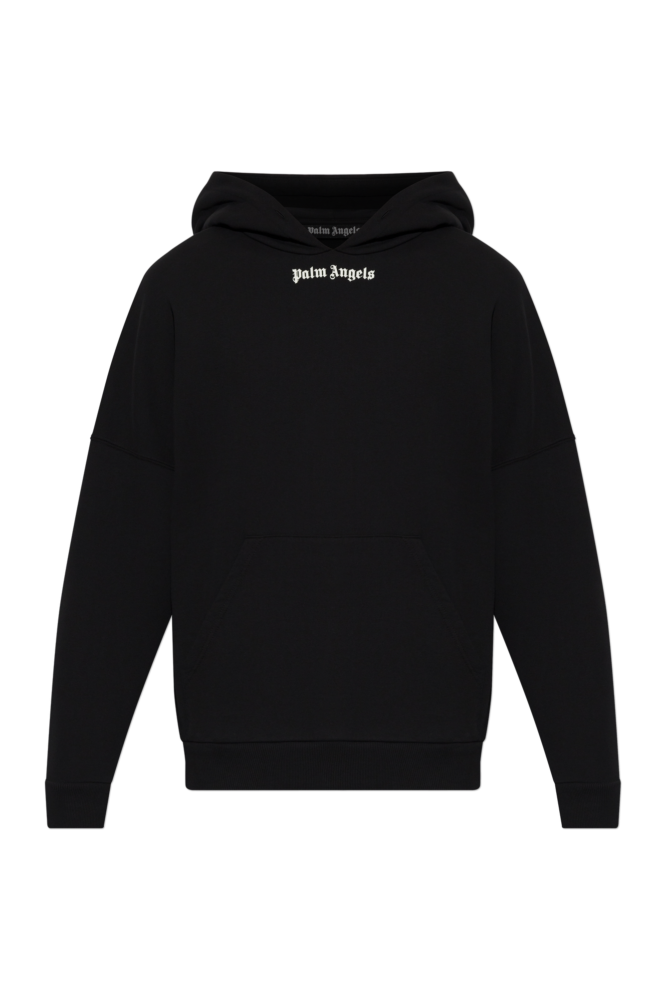 Palm Angels Bawełniana Bluza Z Nadrukowanym Logo, Mężczyźni, Czarny