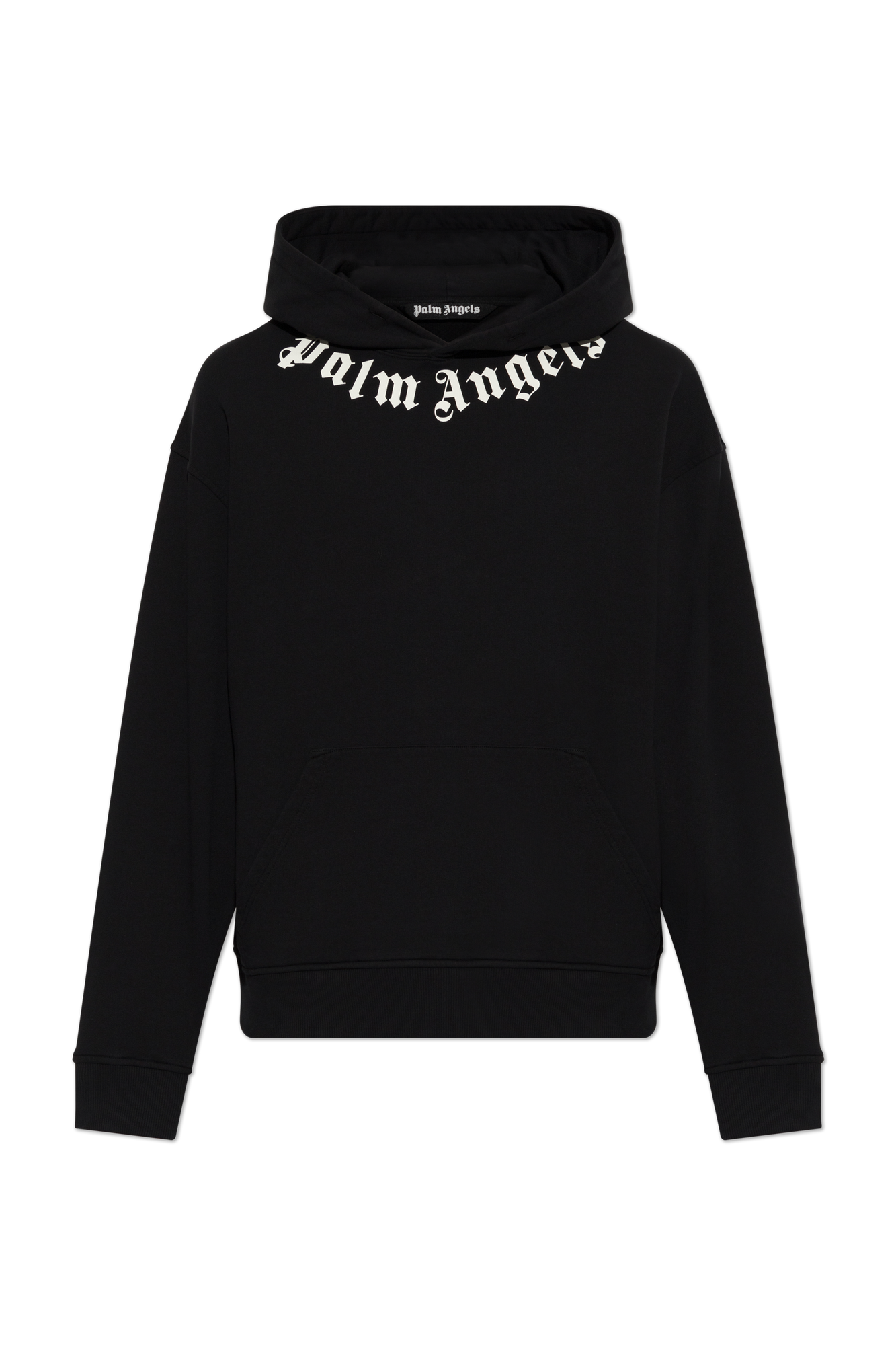 Palm Angels Bawełniana Bluza Z Kapturem, Mężczyźni, Czarny