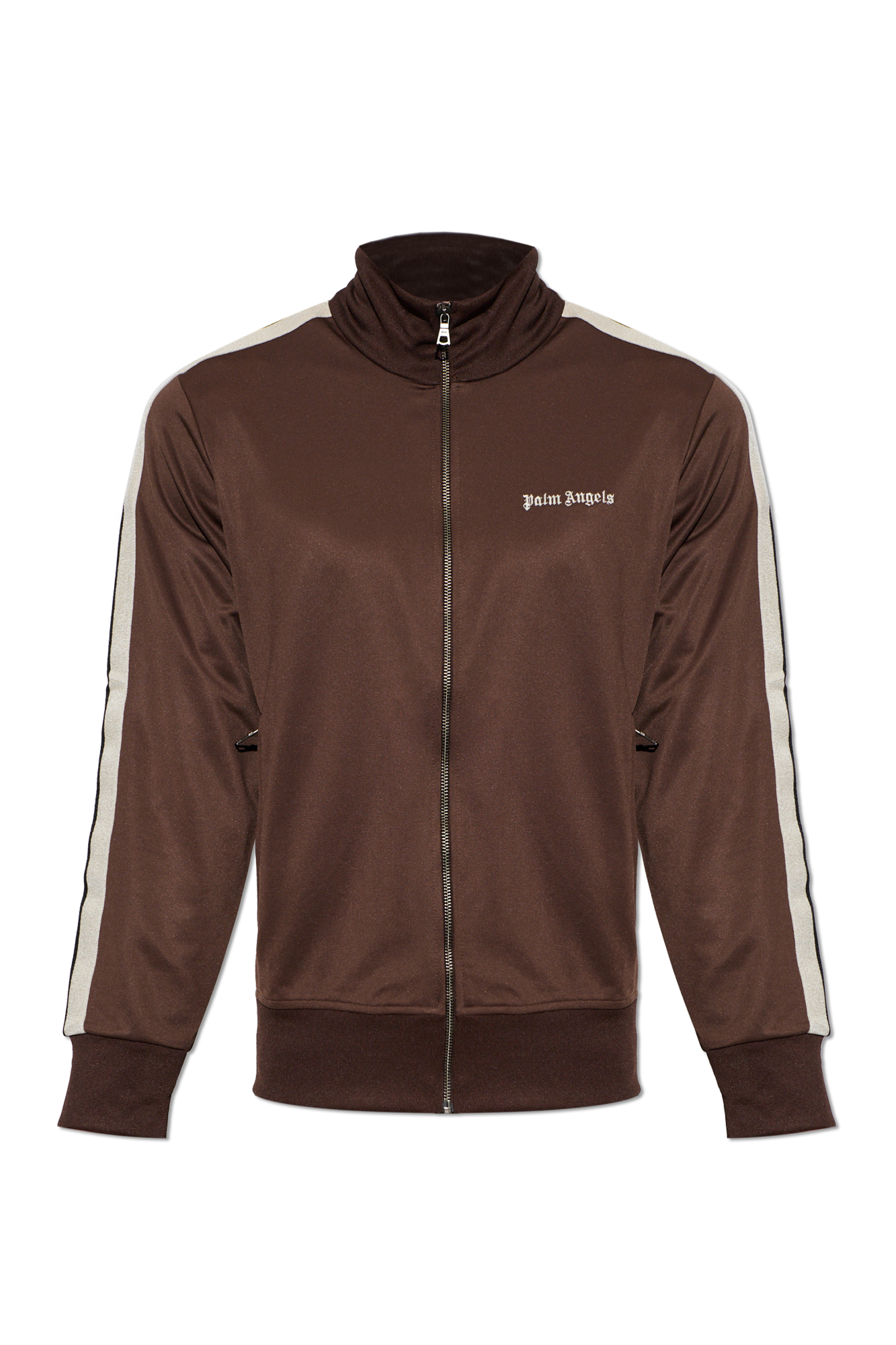 Palm Angels Bluza Z Logo, Mężczyźni, Brązowy