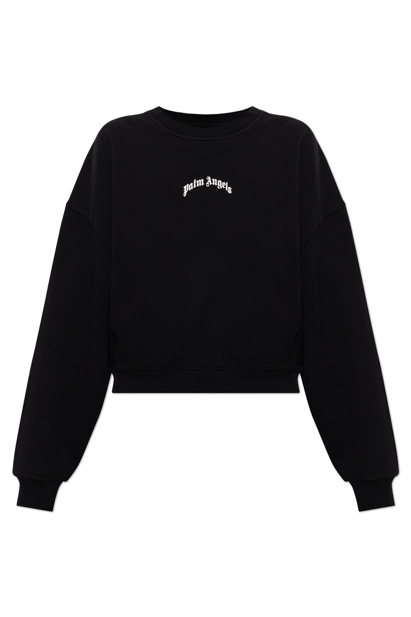 Palm Angels Bawełniana Bluza Z Nadrukowanym Logo Typu ‘oversize’, Kobiety, Czarny