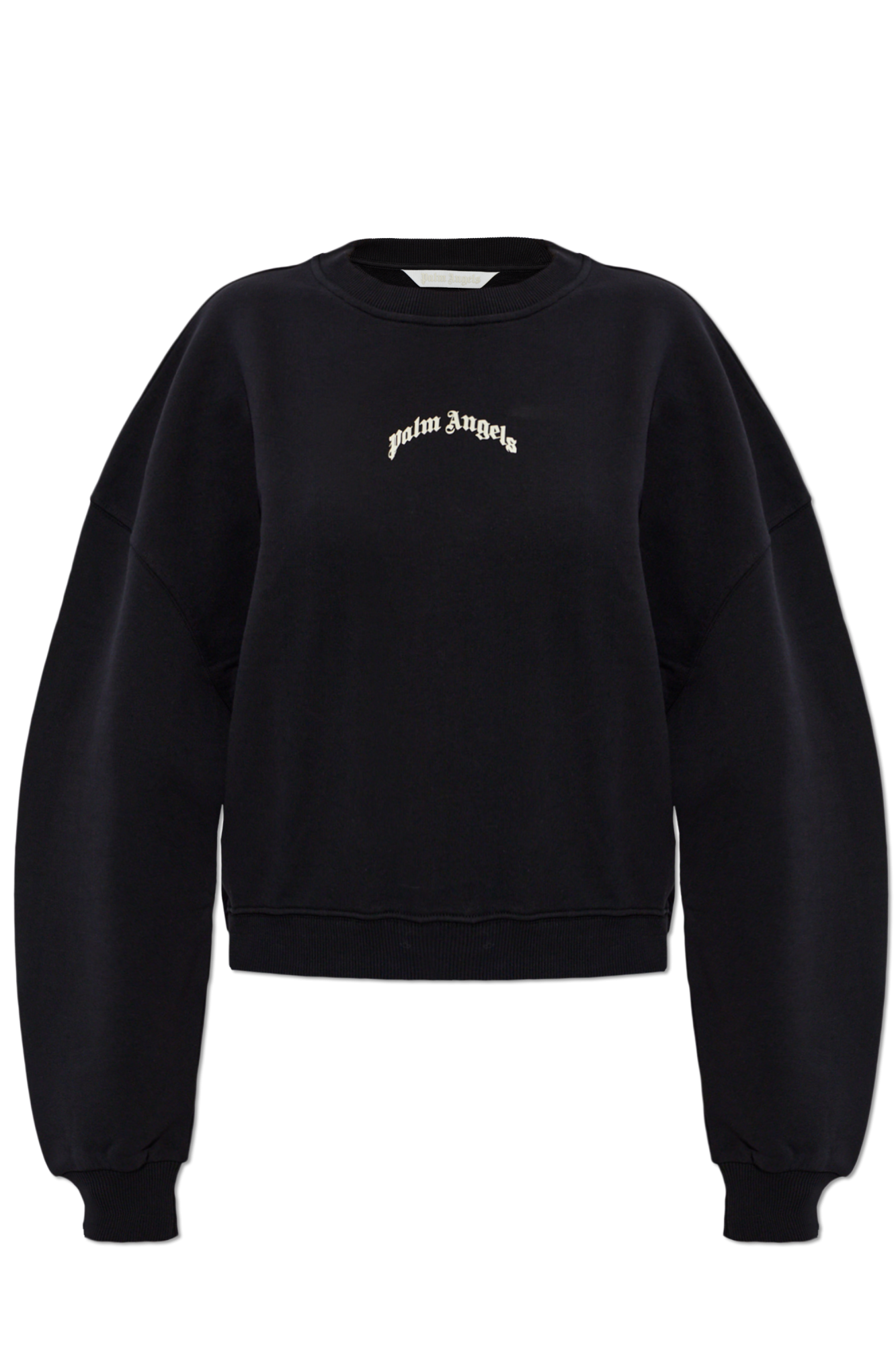 Palm Angels Bluza Z Nadrukowanym Logo, Kobiety, Czarny