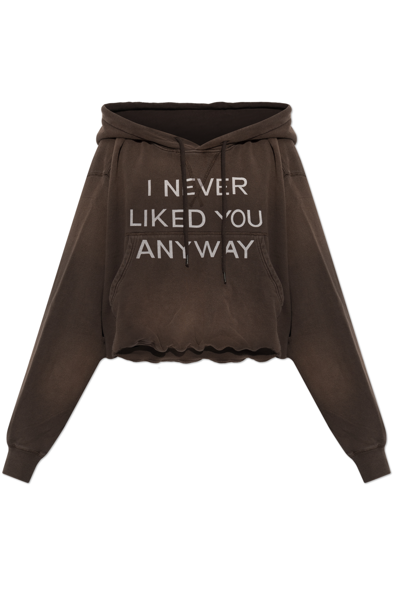 R13 Bluza Typu `oversize` Z Kapturem, Kobiety, Brązowy