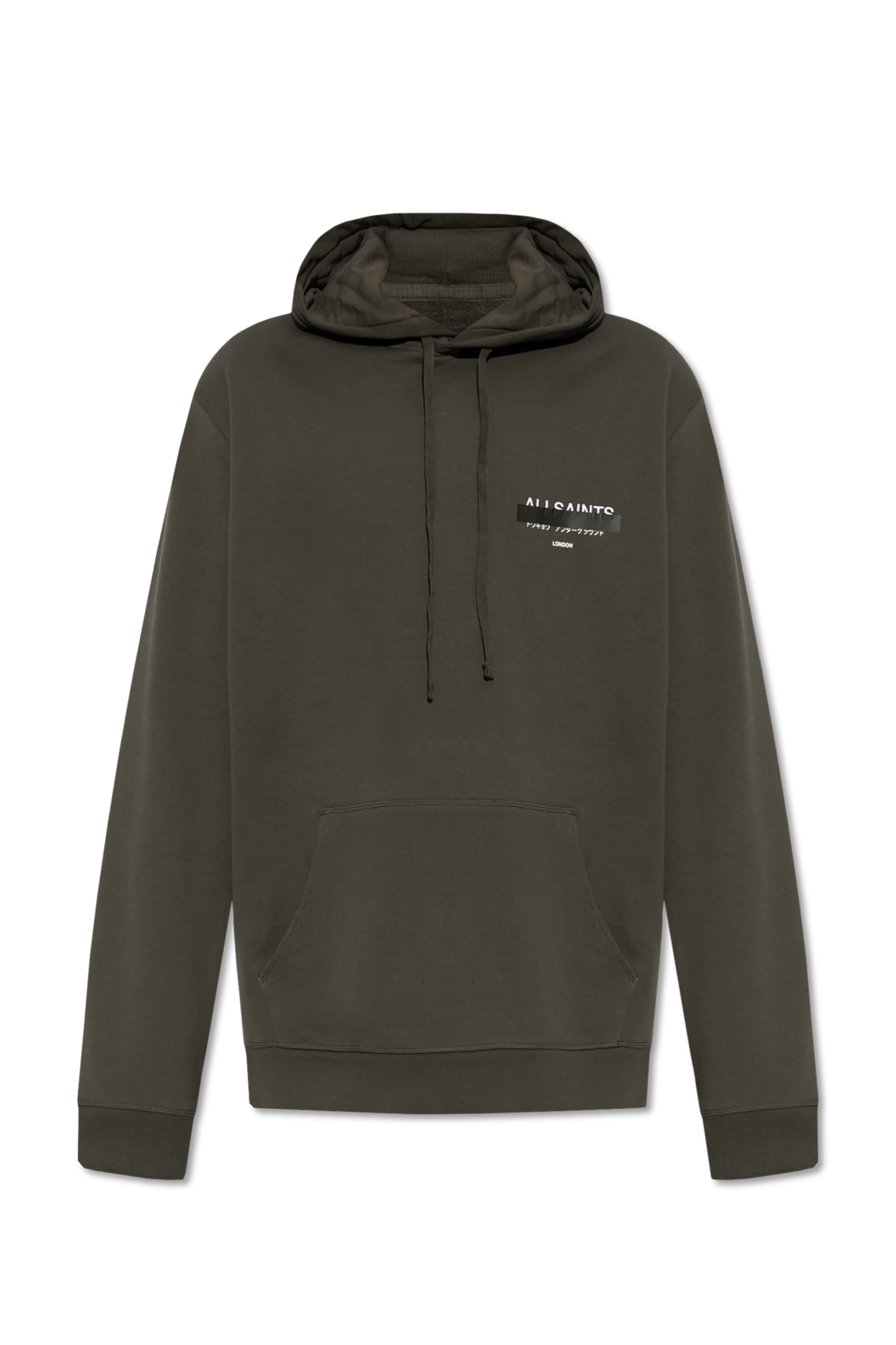 AllSaints Bluza Z Kapturem `Redact`, Mężczyźni, Czarny