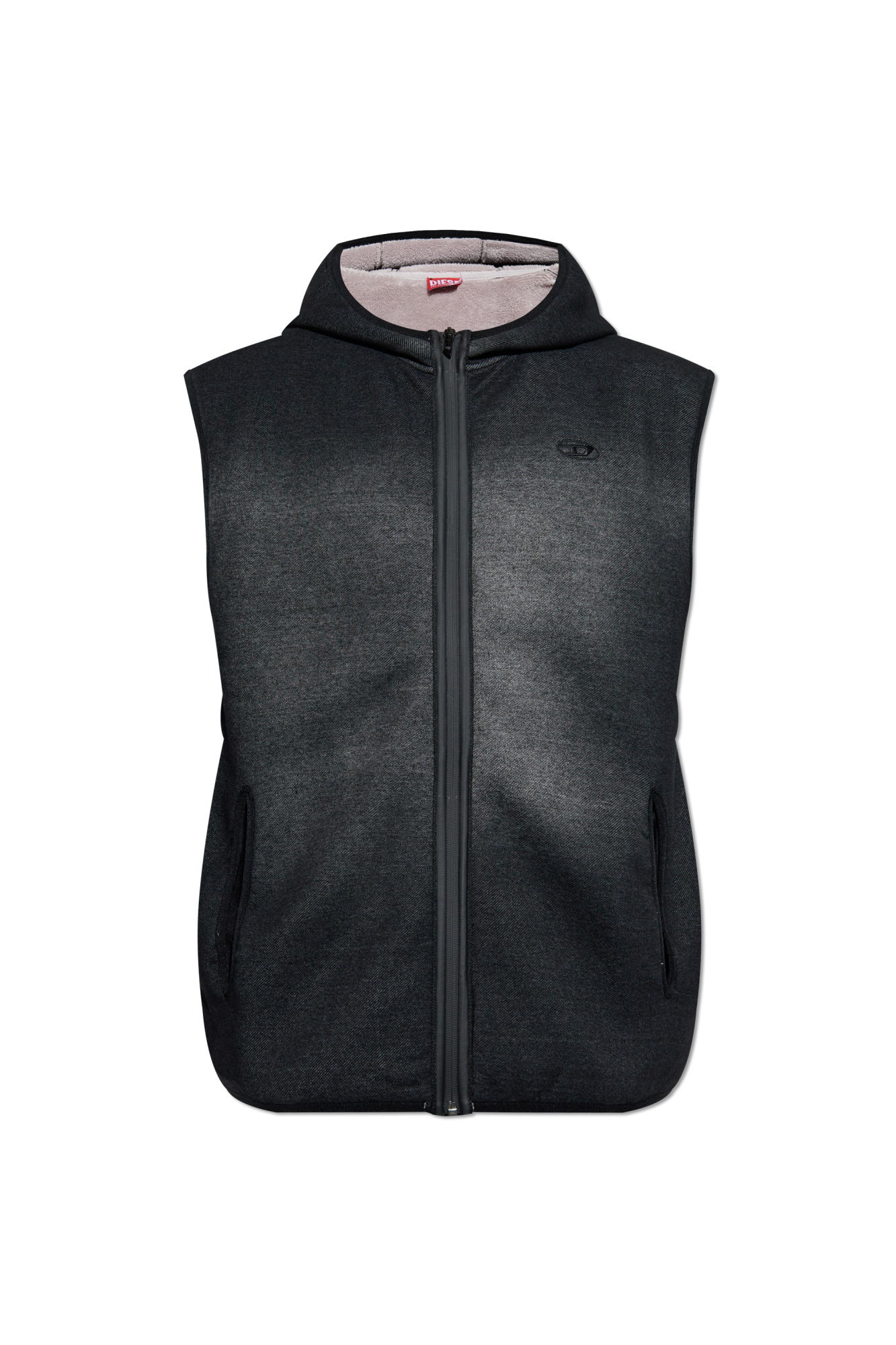 Diesel Ocieplana Kamizelka `S-HAKY`, Unisex, Czarny