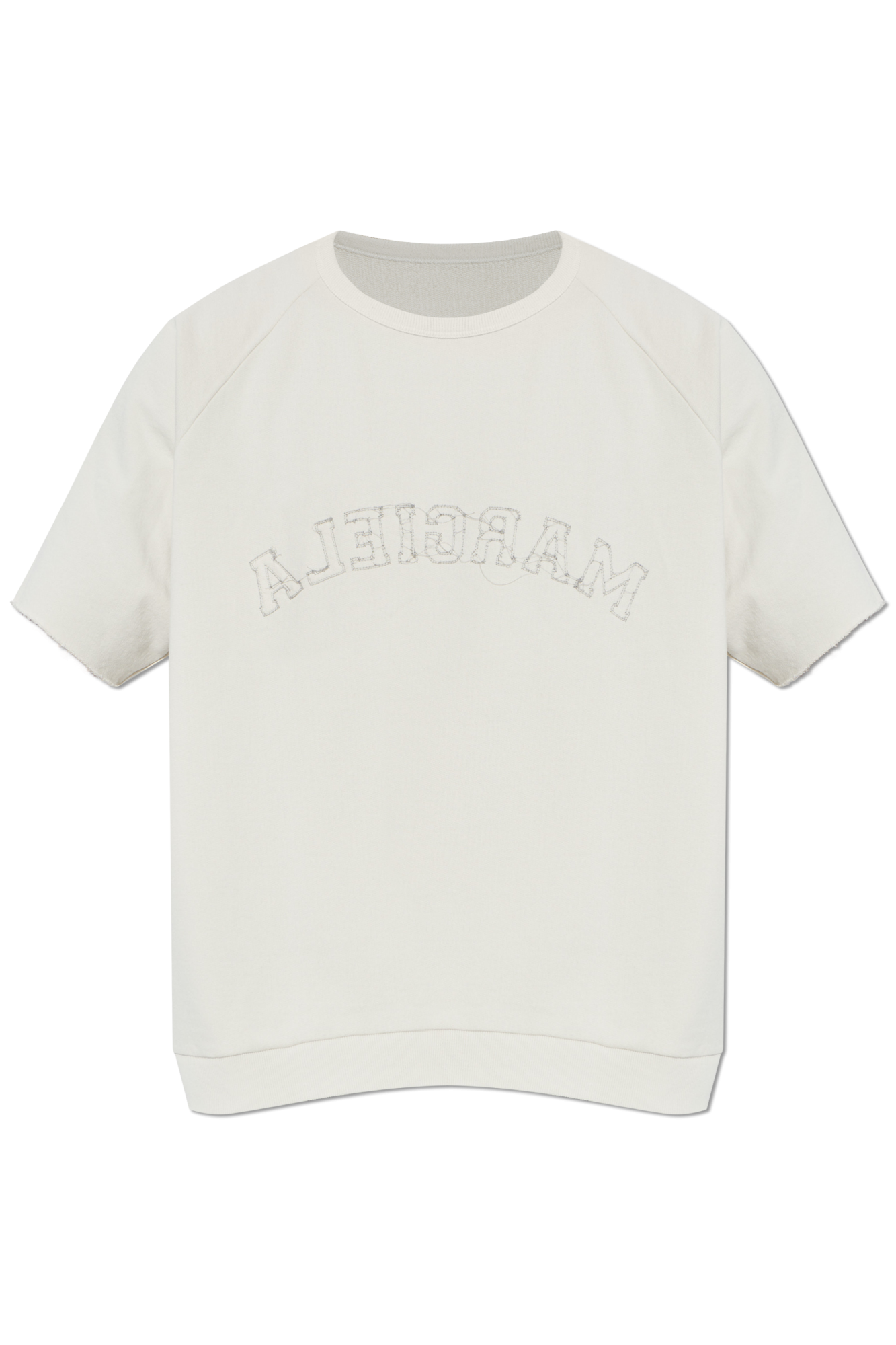 Maison Margiela Bluza Z Logo, Mężczyźni, Kremowy
