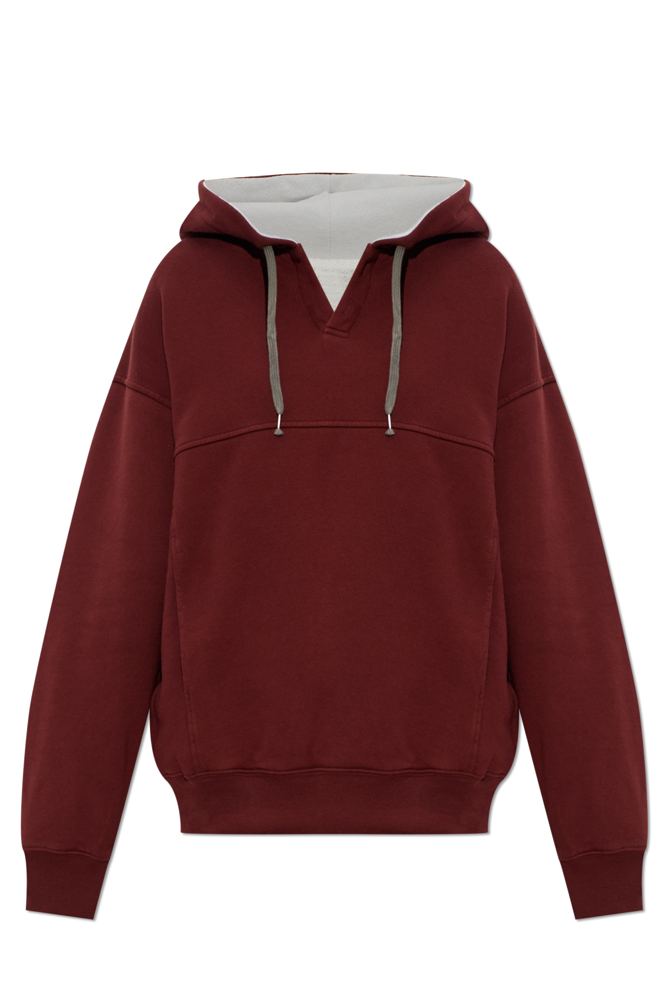 Maison Margiela Bluza Z Kapturem, Kobiety, Bordo