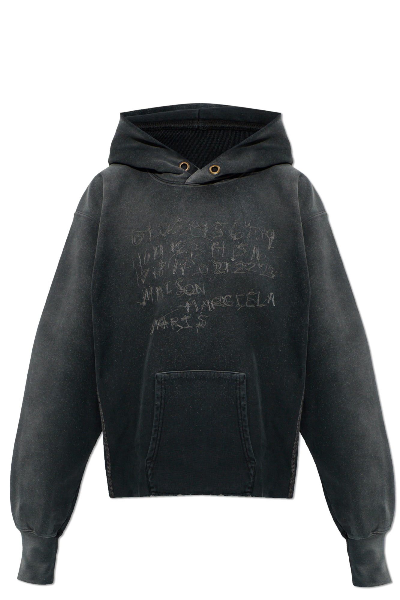 Maison Margiela Bluza Z Haftem, Kobiety, Szary