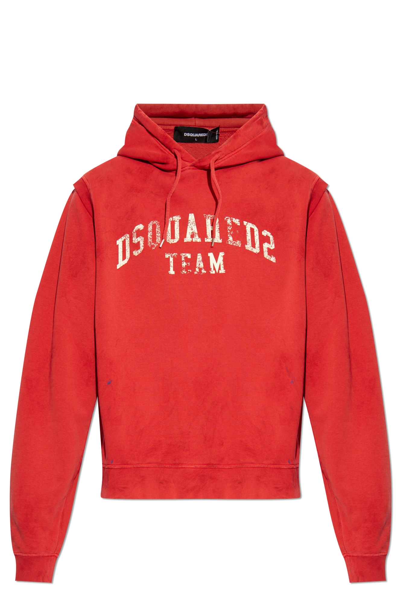 Dsquared2 Bluza Z Efektem `vintage`, Mężczyźni, Czerwony