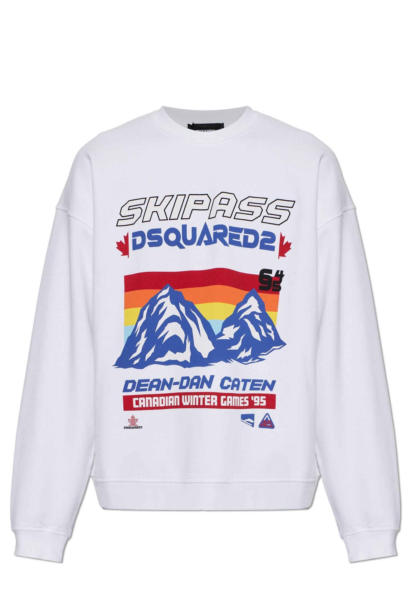 Dsquared2 Bluza Z Nadrukiem, Mężczyźni, Biały