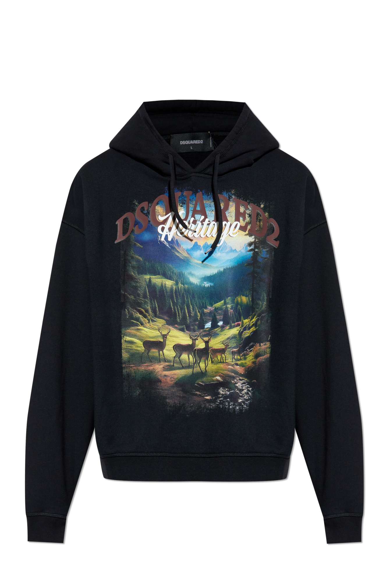 Dsquared2 Bluza Z Logo, Mężczyźni, Czarny