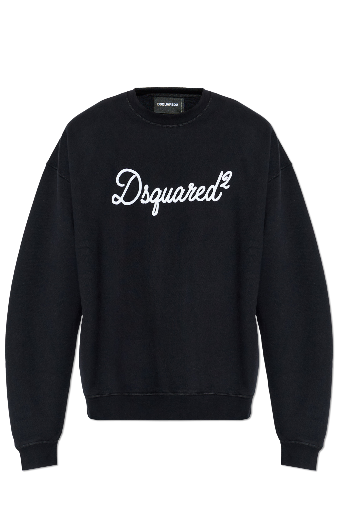 Dsquared2 Bluza Z Wyszytym Logo, Mężczyźni, Czarny