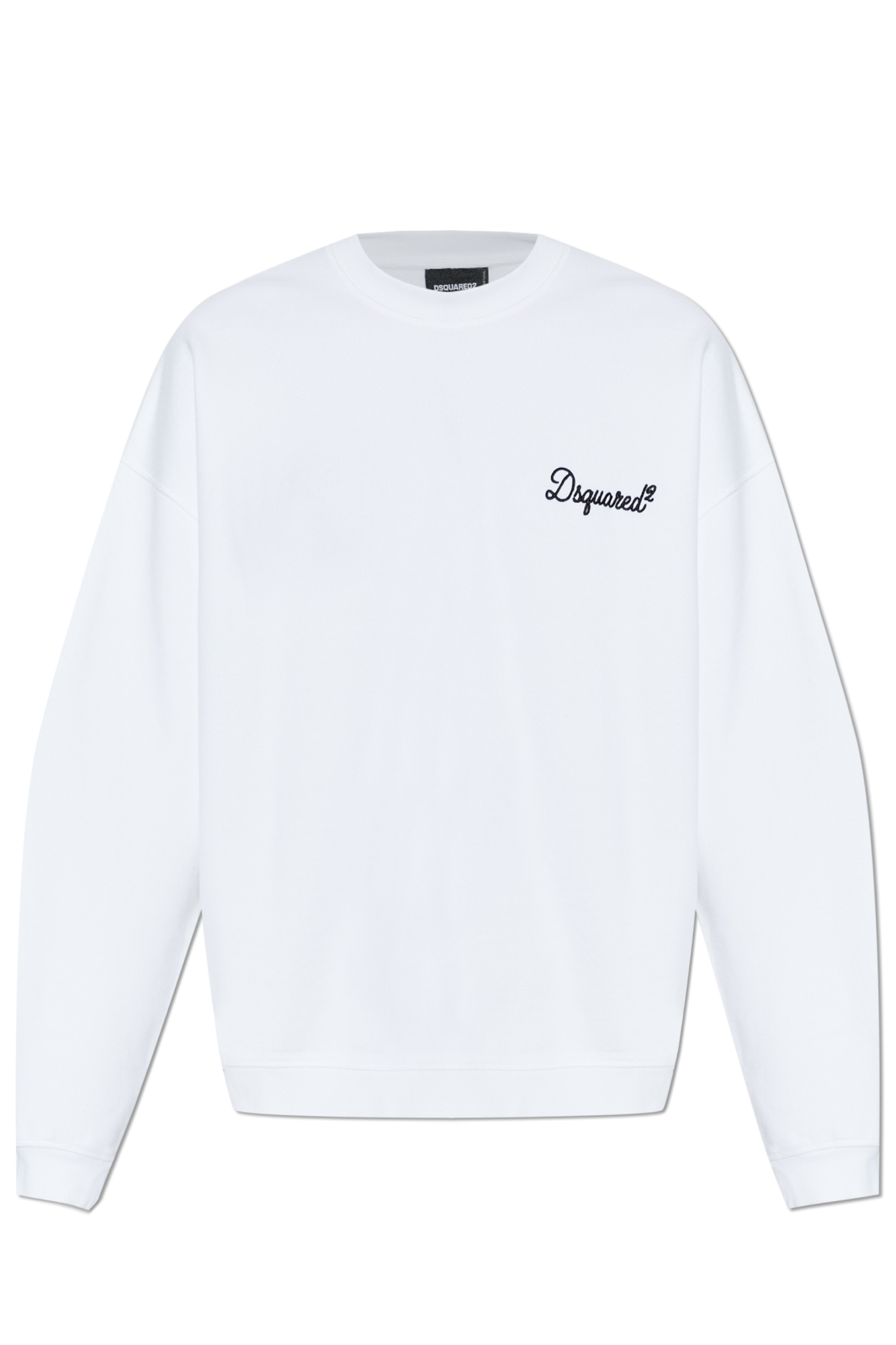 Dsquared2 Bluza Z Wyszytym Logo, Mężczyźni, Biały