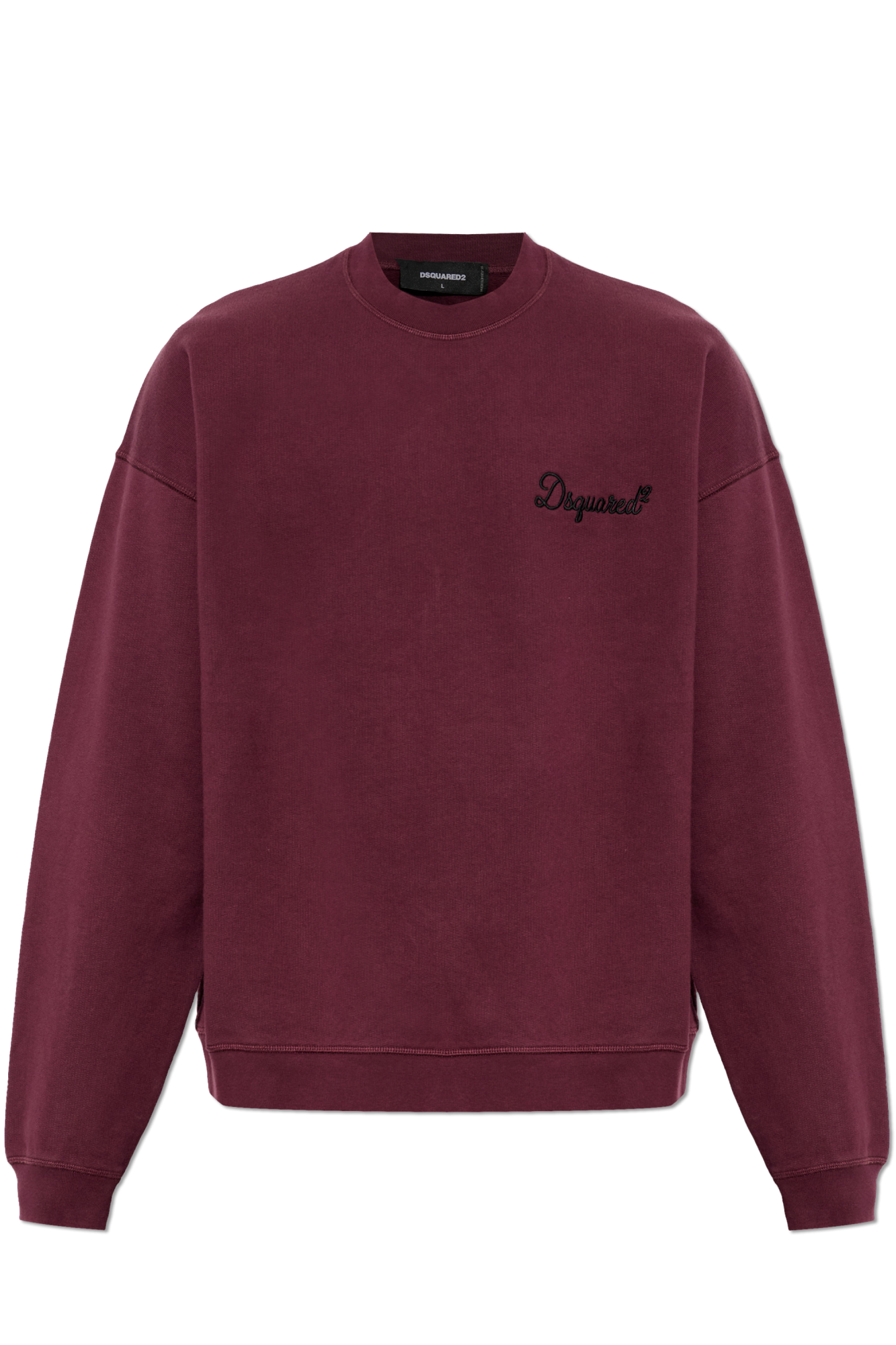 Dsquared2 Bluza Z Wyszytym Logo, Mężczyźni, Bordo