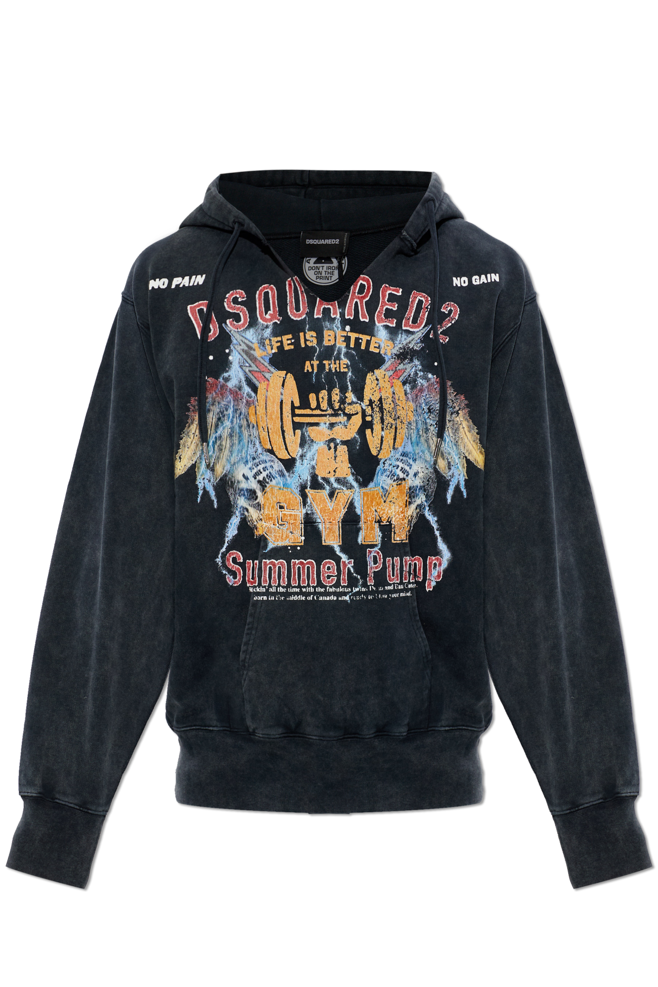 Dsquared2 Bluza Z Logo, Mężczyźni, Czarny