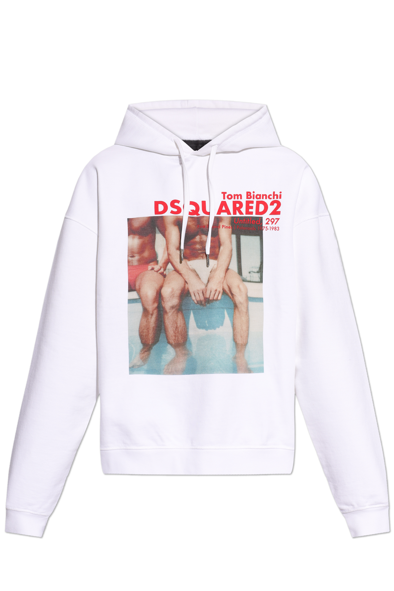 Dsquared2 Bluza Z Nadrukiem, Mężczyźni, Biały